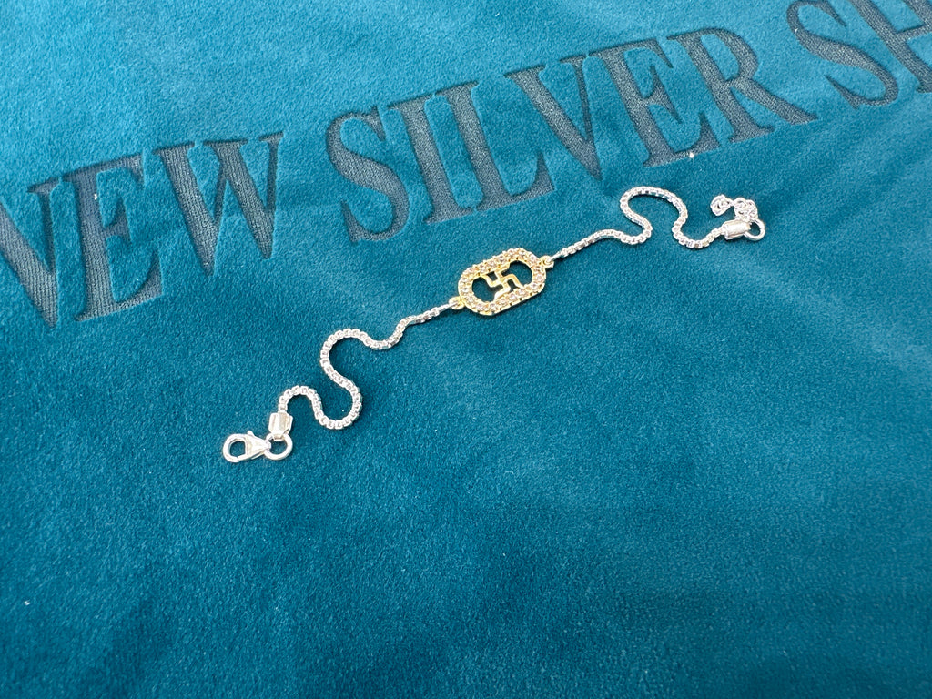 Silver Fancy Rakhi