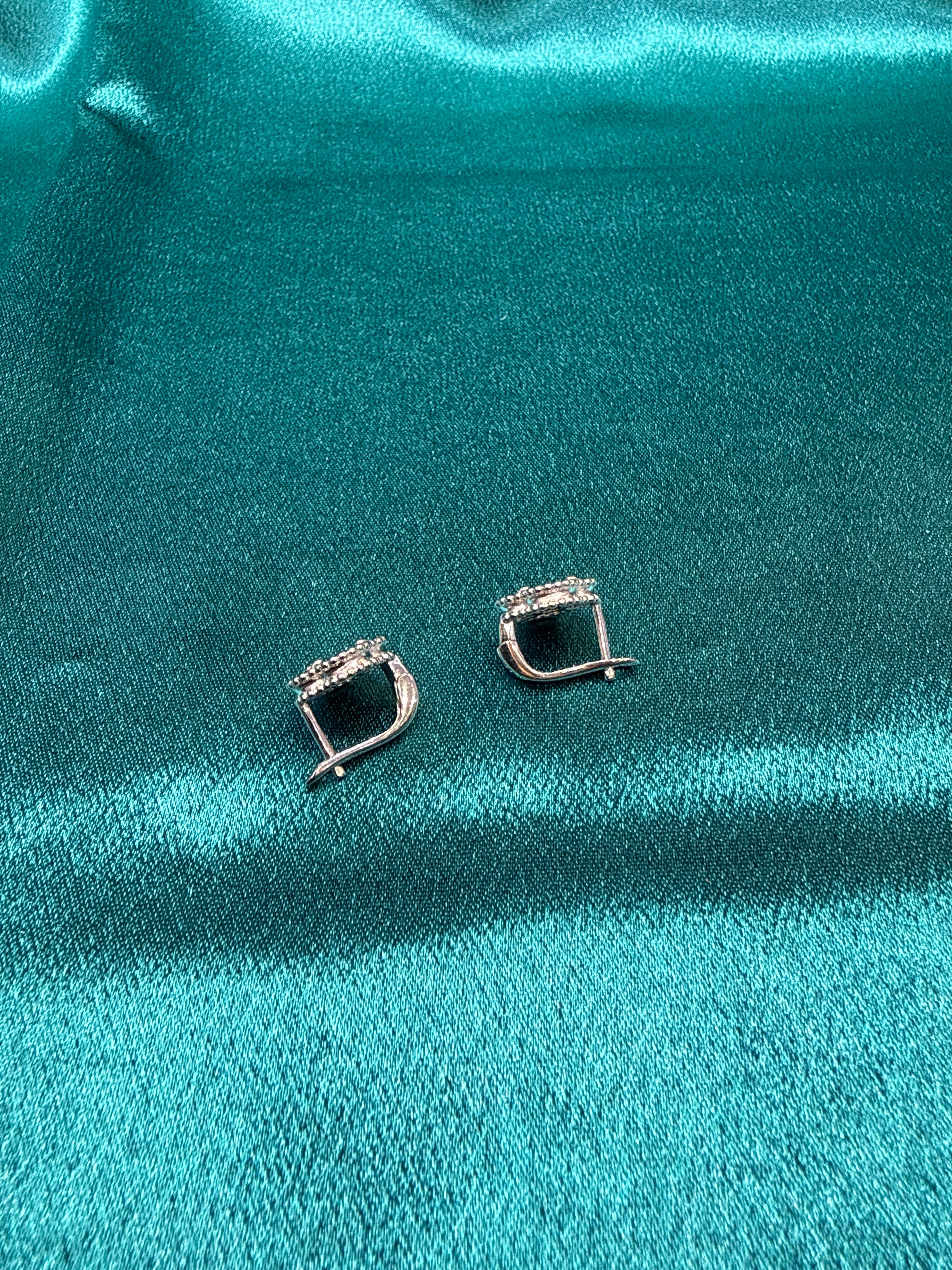 Women’s Fancy Clover Silver Earrings