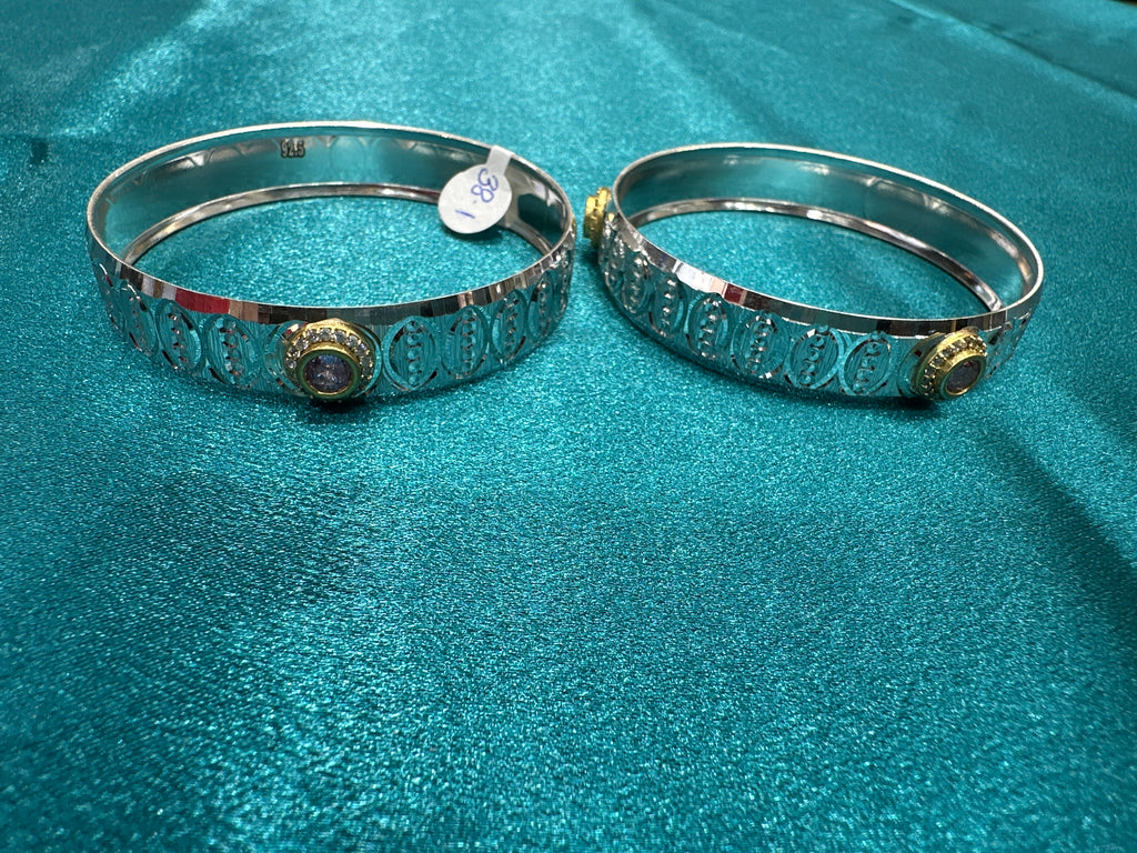 Designer Silver Bangles
