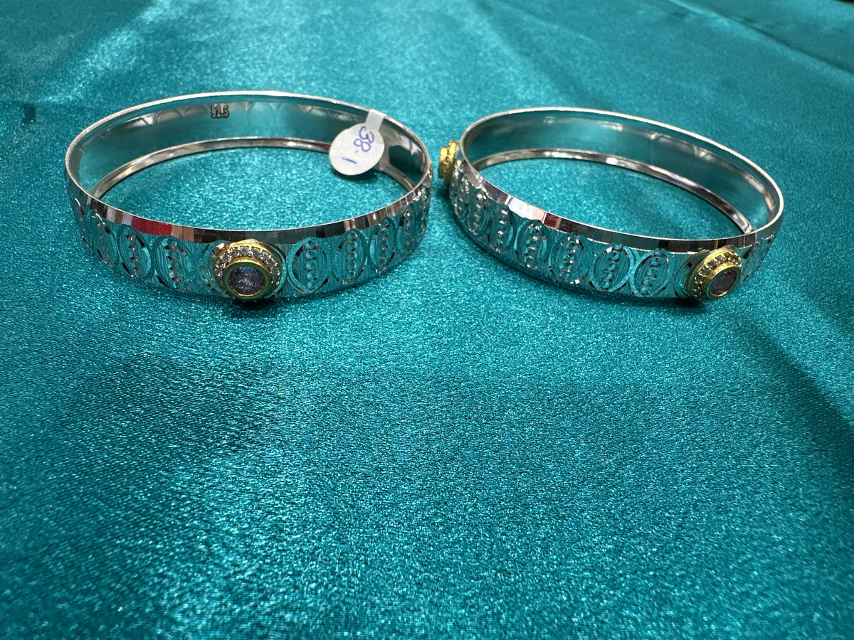 Designer Silver Bangles
