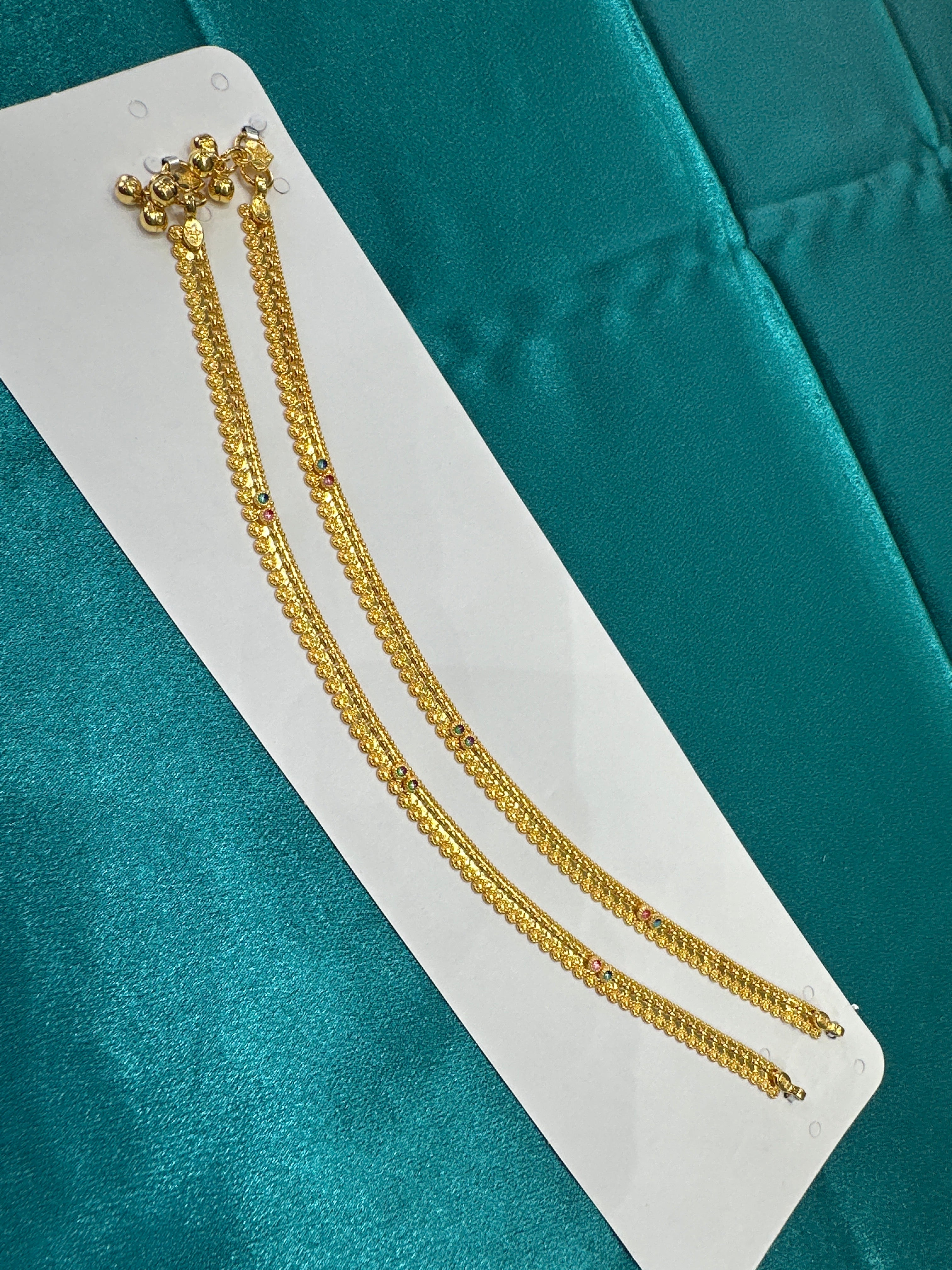 Women’s Fancy/Traditional Silver Gold plated Anklet