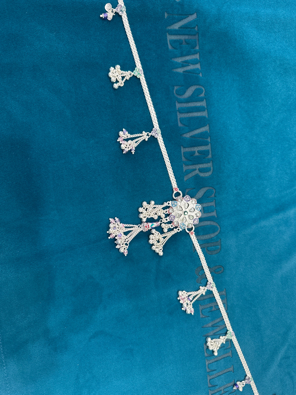 Waist belt in silver
