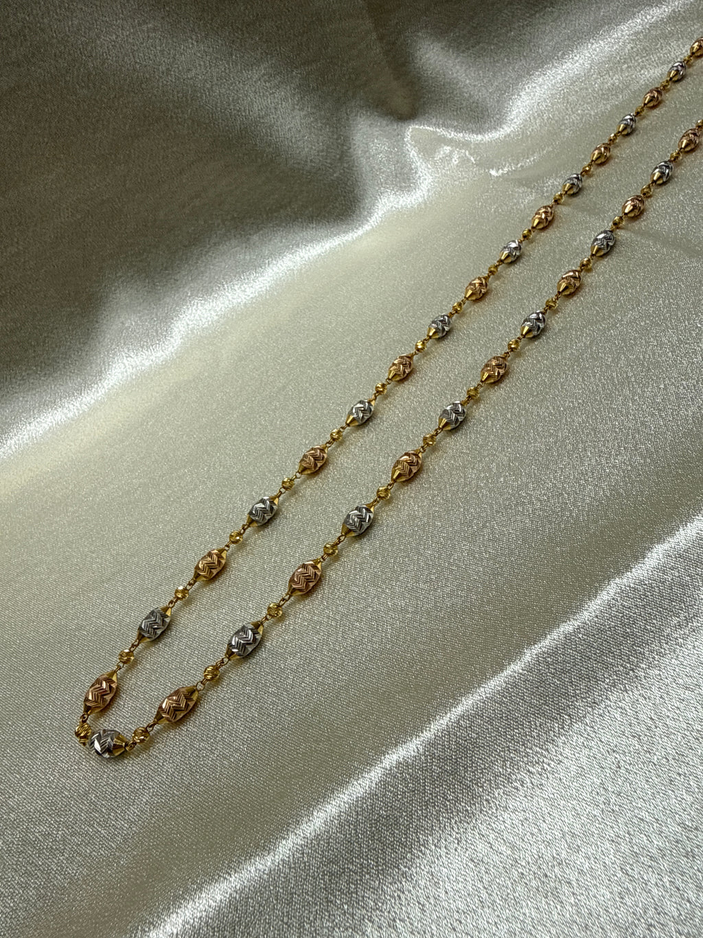 22K Gold Chain (Bead Design)