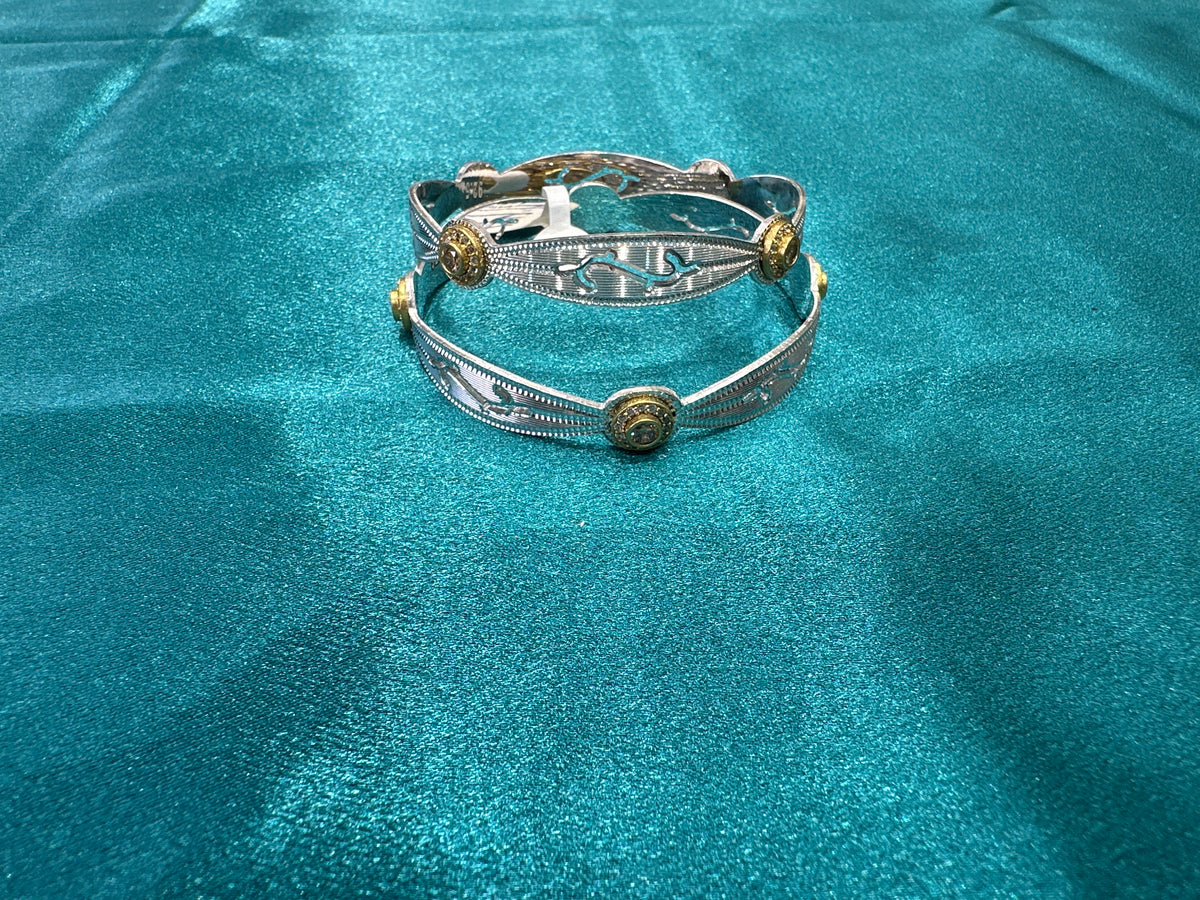 Designer Silver Bangles