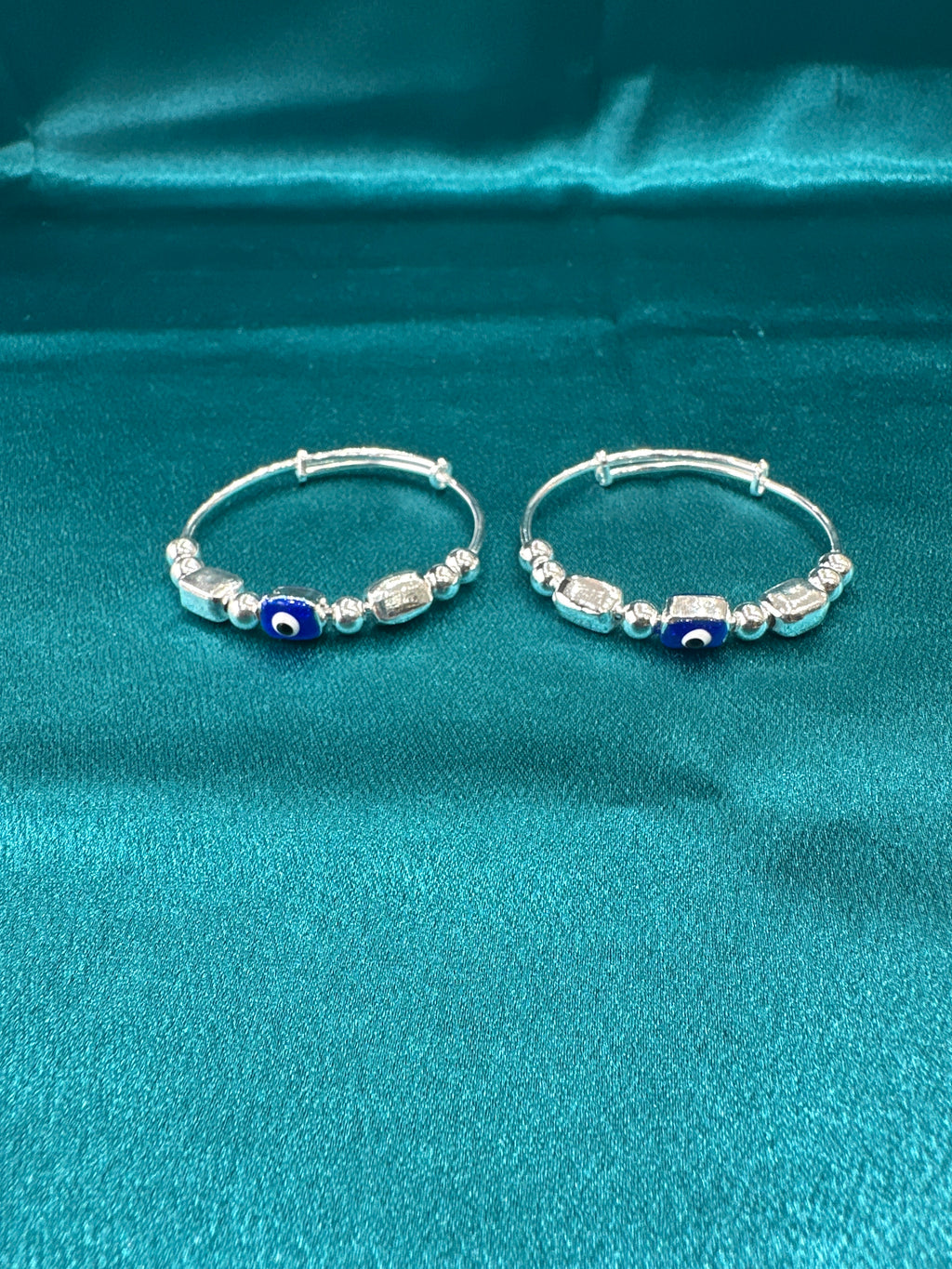 Fancy Silver baby bangles