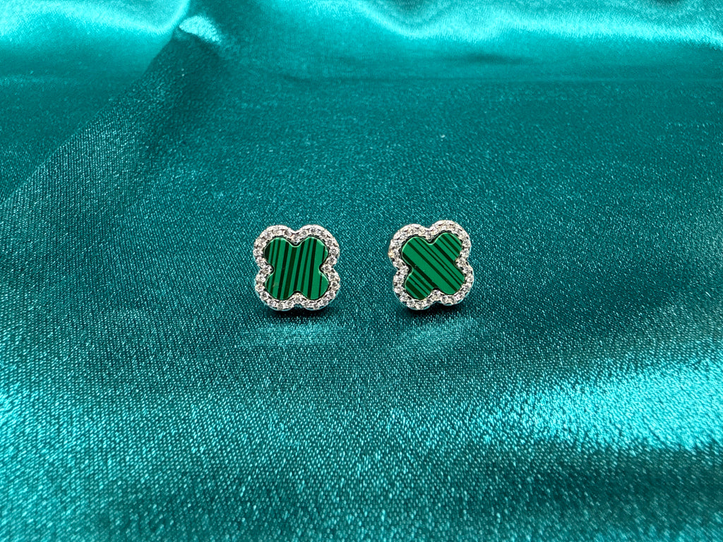Women’s Fancy Clover Silver Earrings