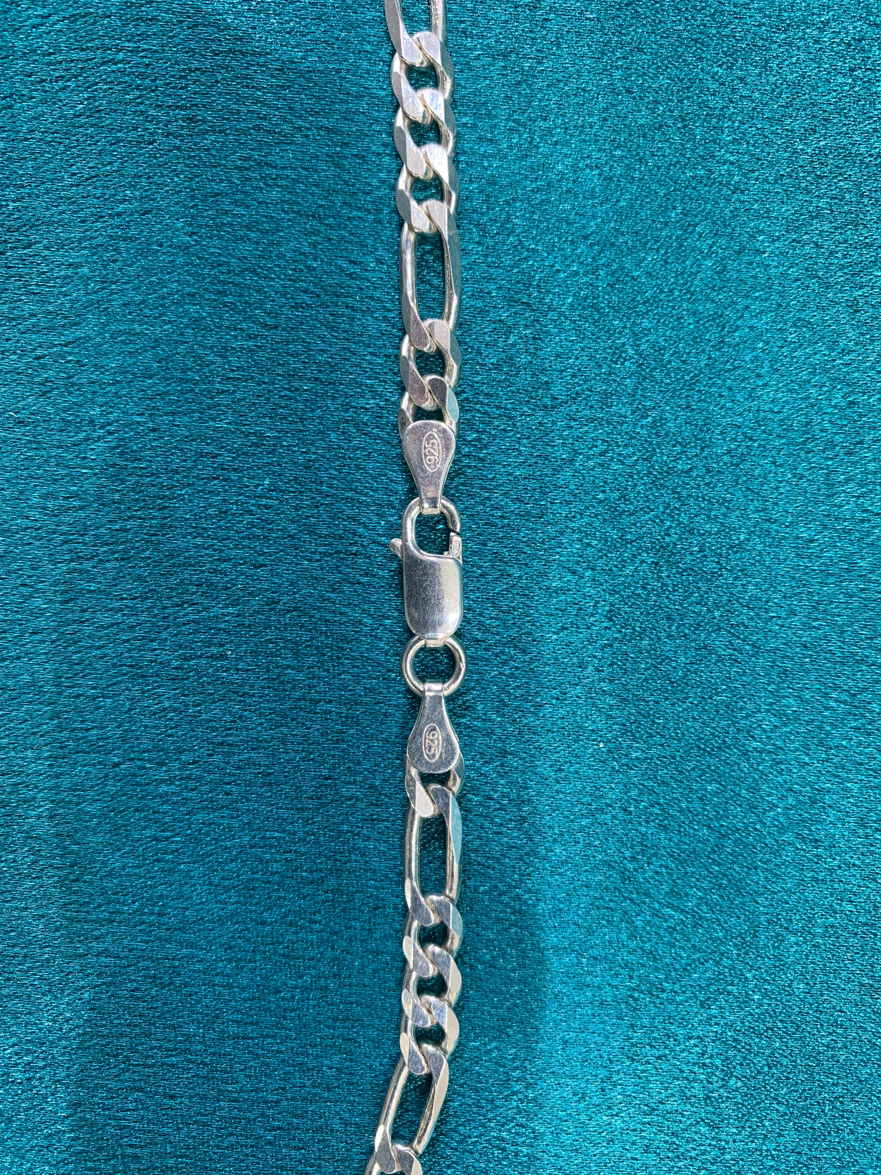 3.5 mm Figaro silver chain