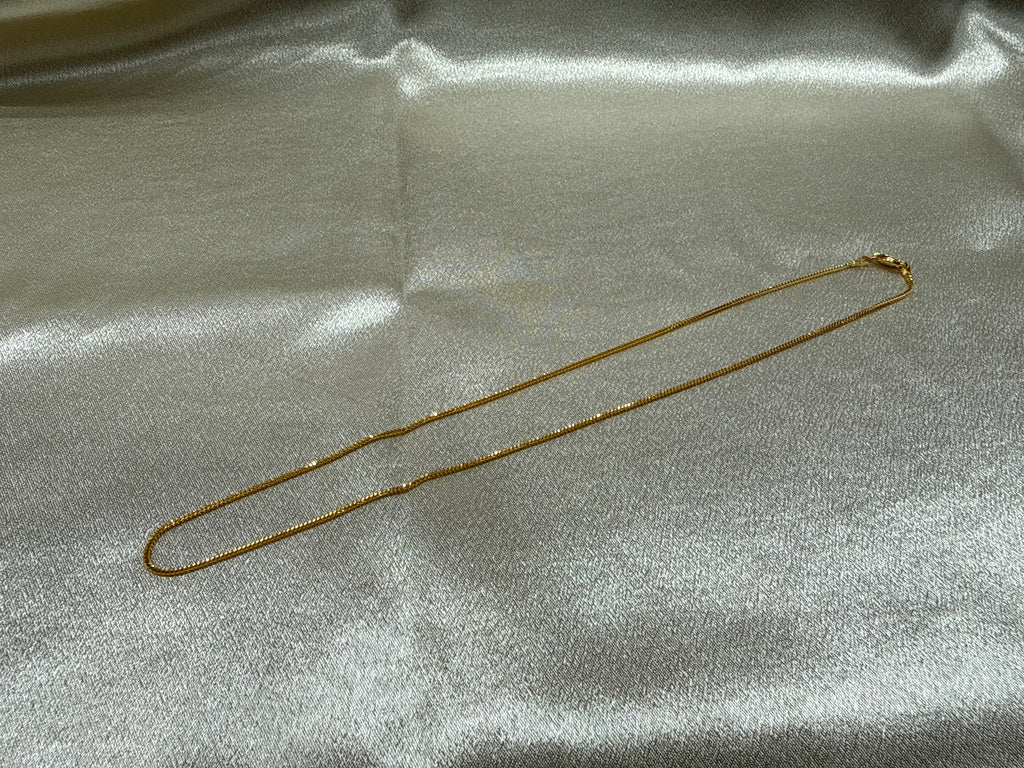 22K Gold Chain (Box Foxtail Design)