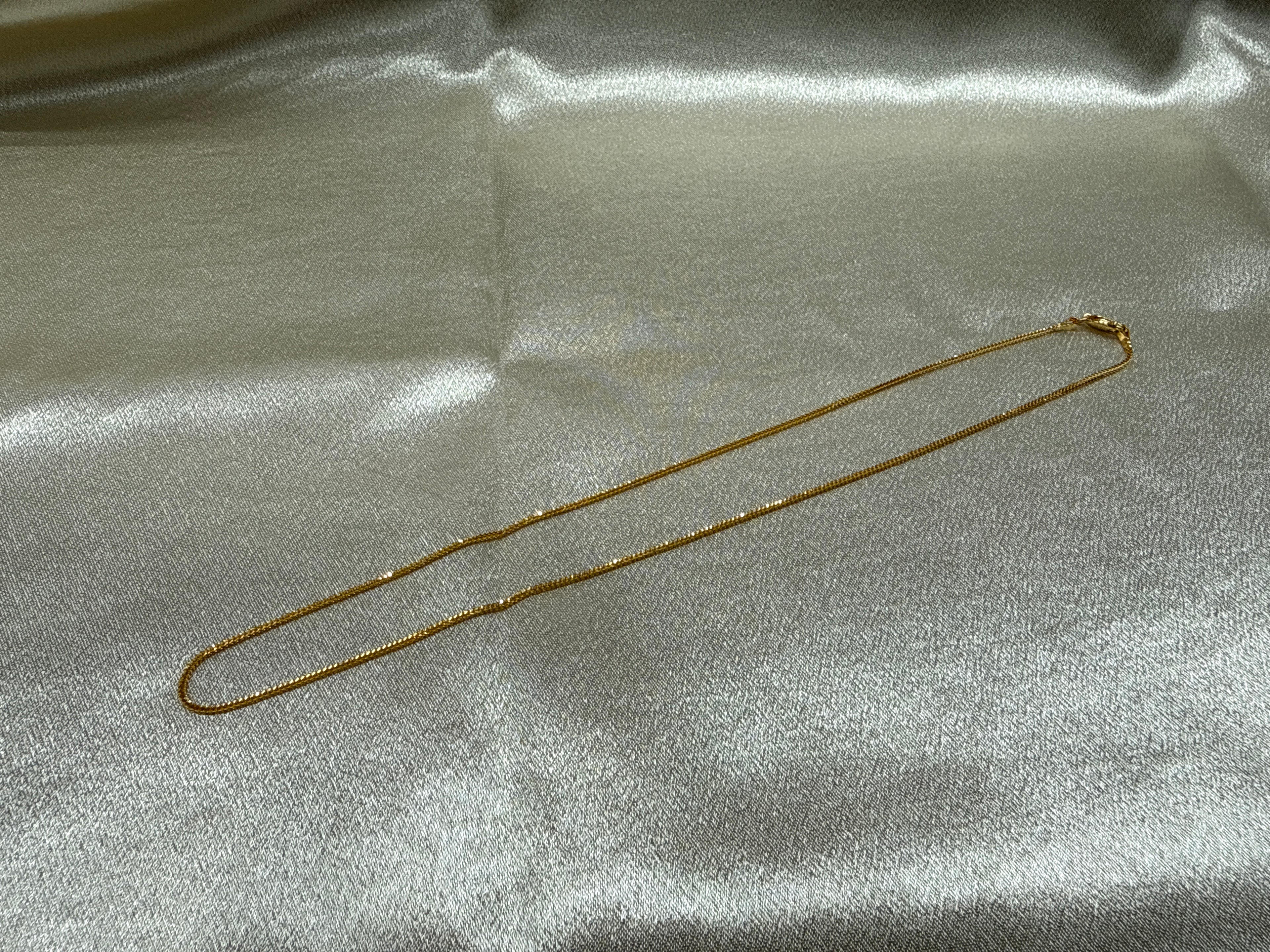 22K Gold Chain (Box Foxtail Design)
