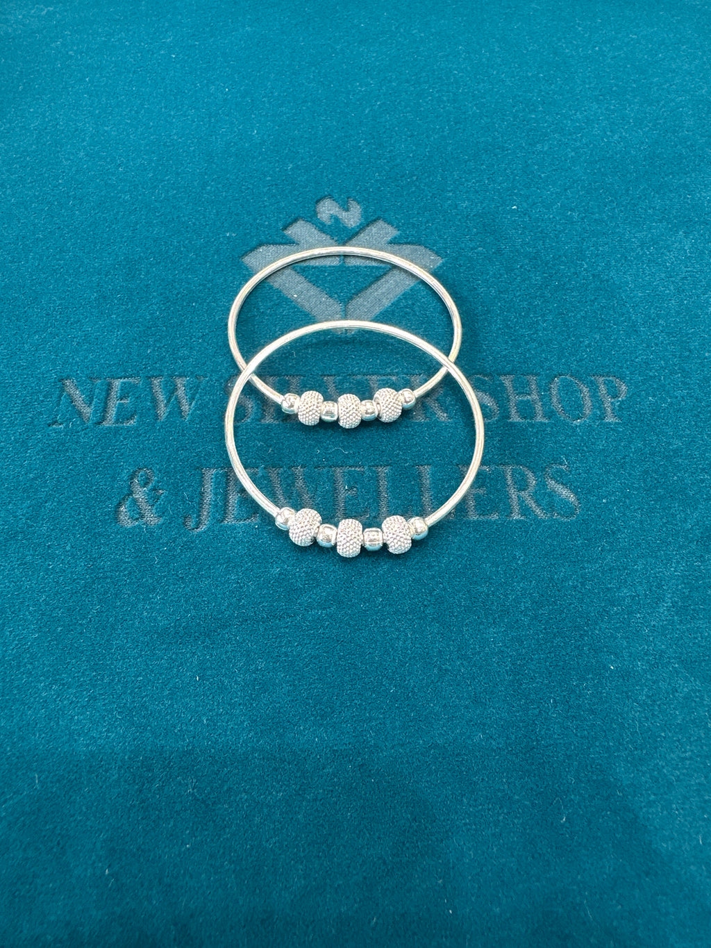 Fancy Silver baby bangles