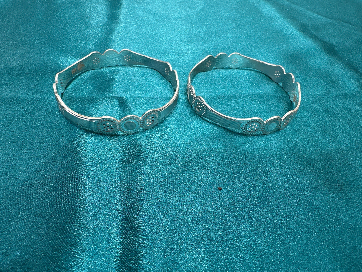 Designer Silver Bangles