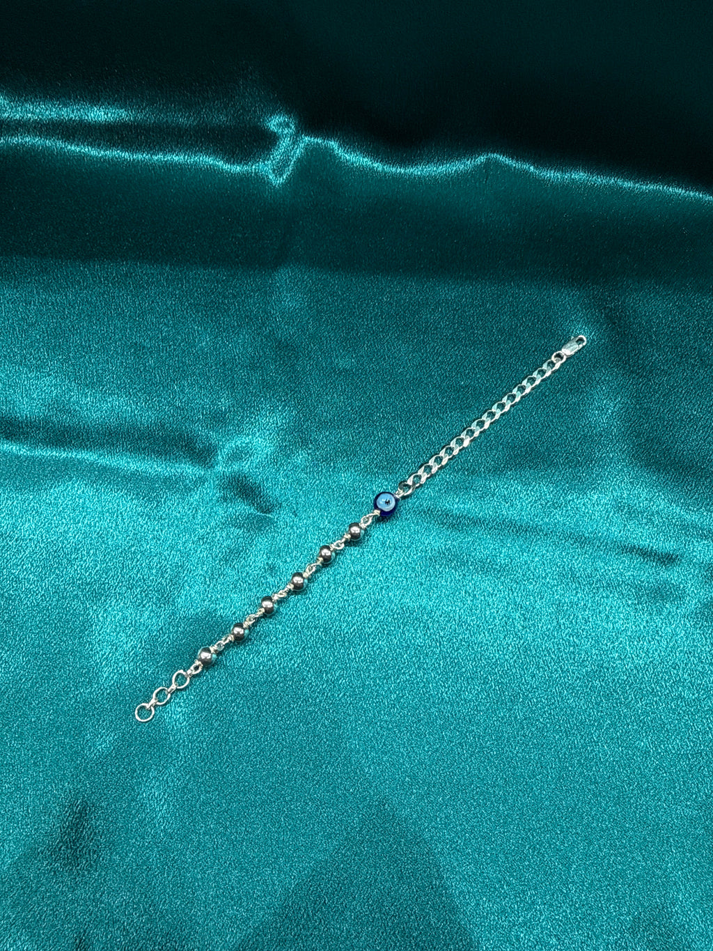 Men’s Evil Eye Cuban Link Silver 925 Bracelet (5mm)