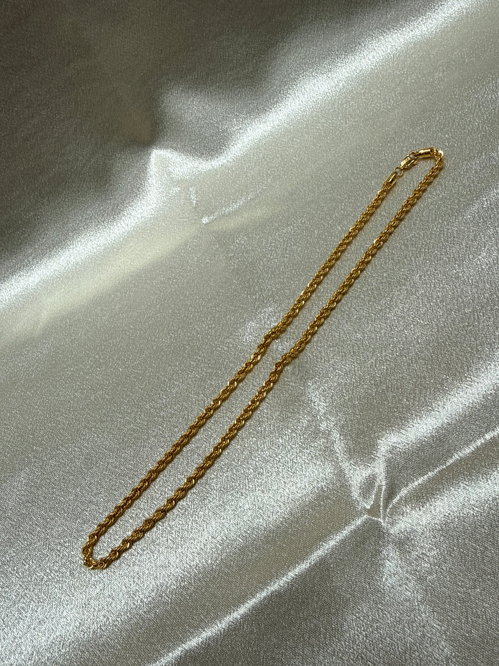22K Gold Chain (Hollow Rope Design)