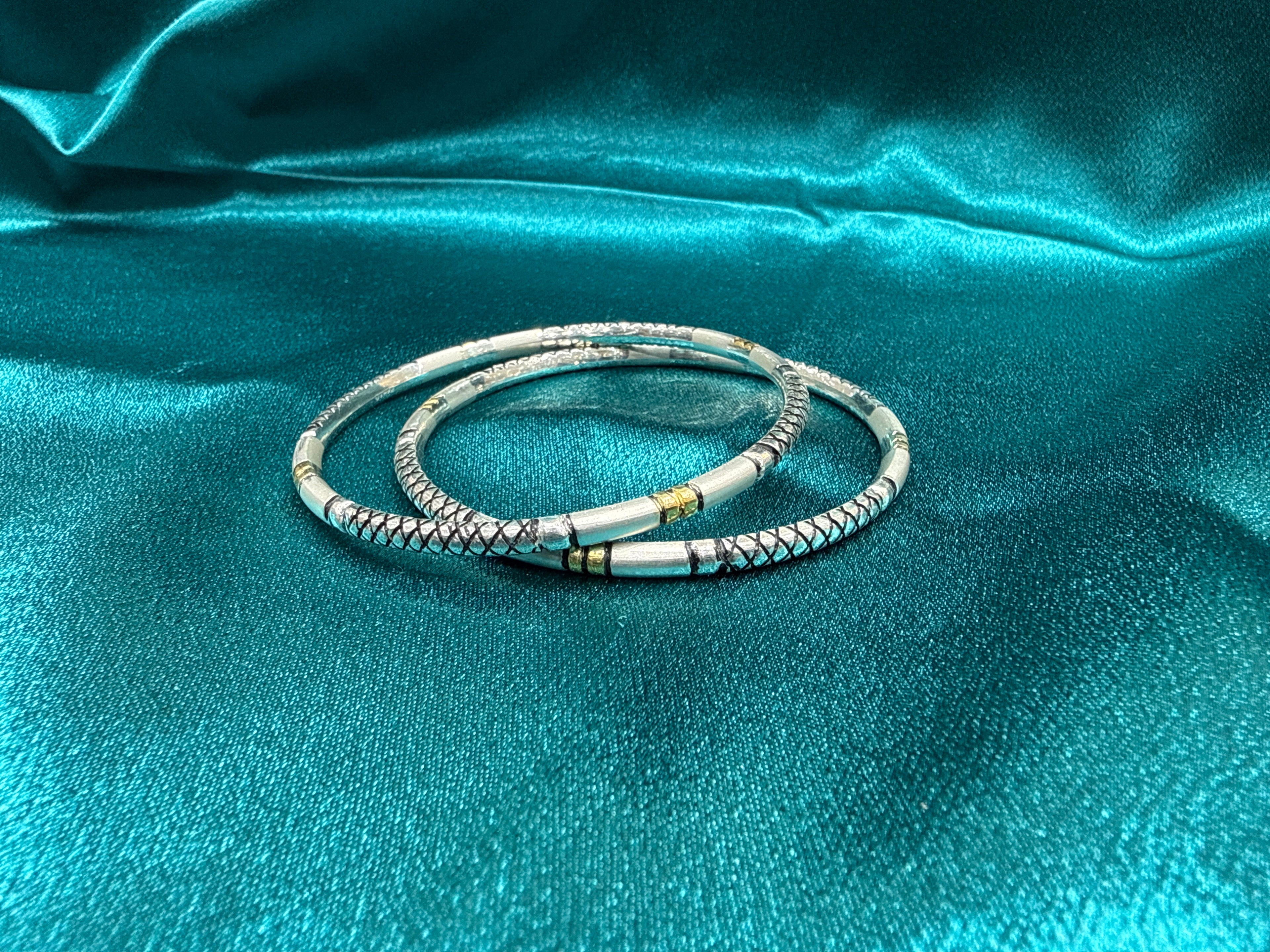 Designer Silver Bangles