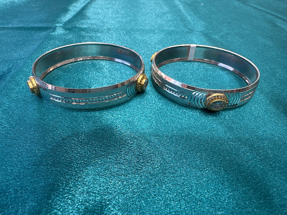 Designer Silver Bangles