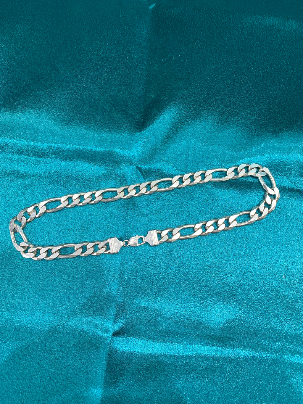 12mm Figaro silver chain