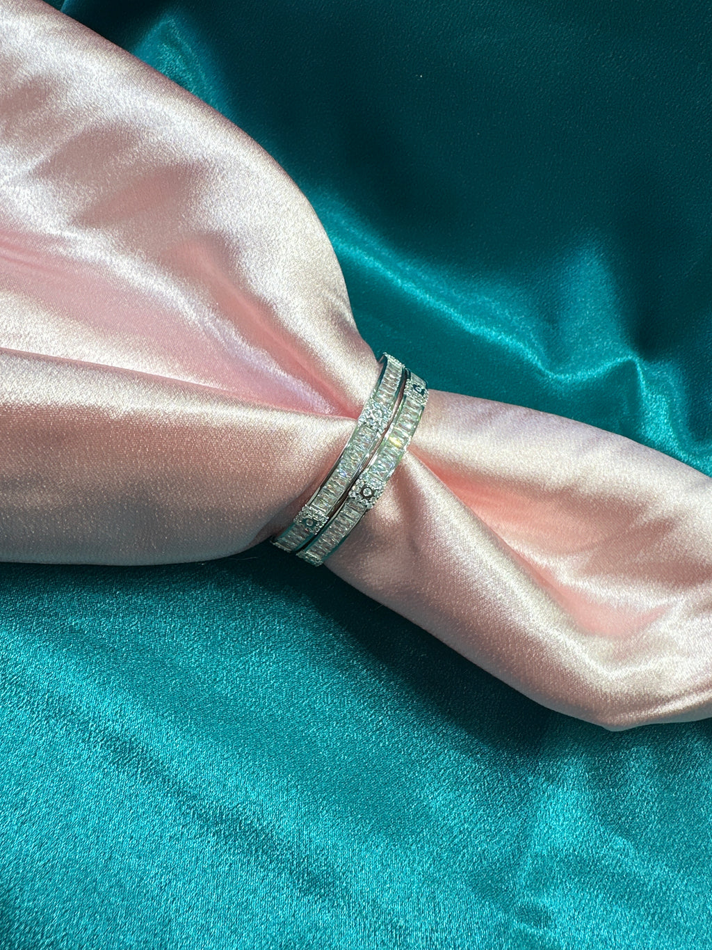 Fancy Silver baby bangles