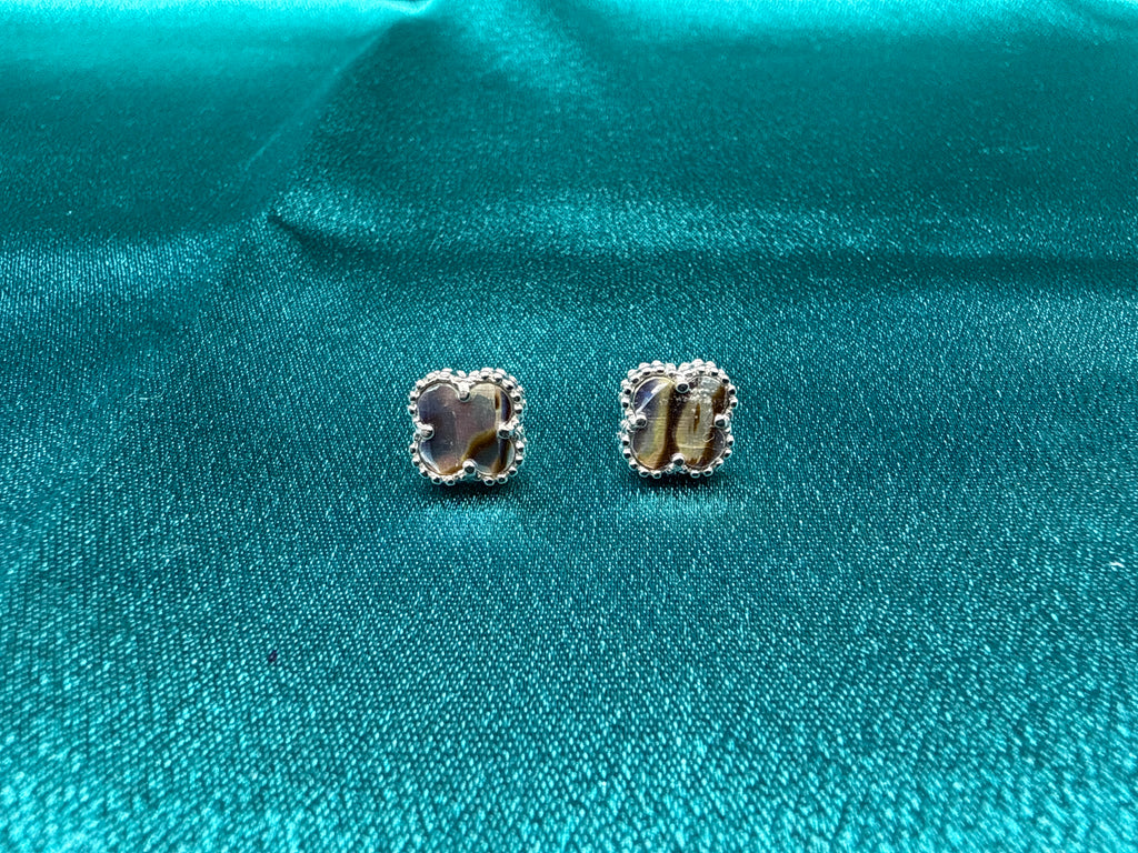 Women’s Fancy Clover Silver Earrings