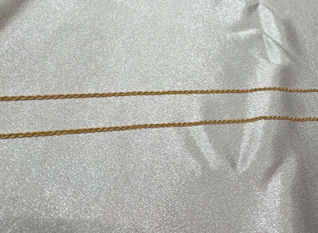 22K Simple Rope Gold Chain