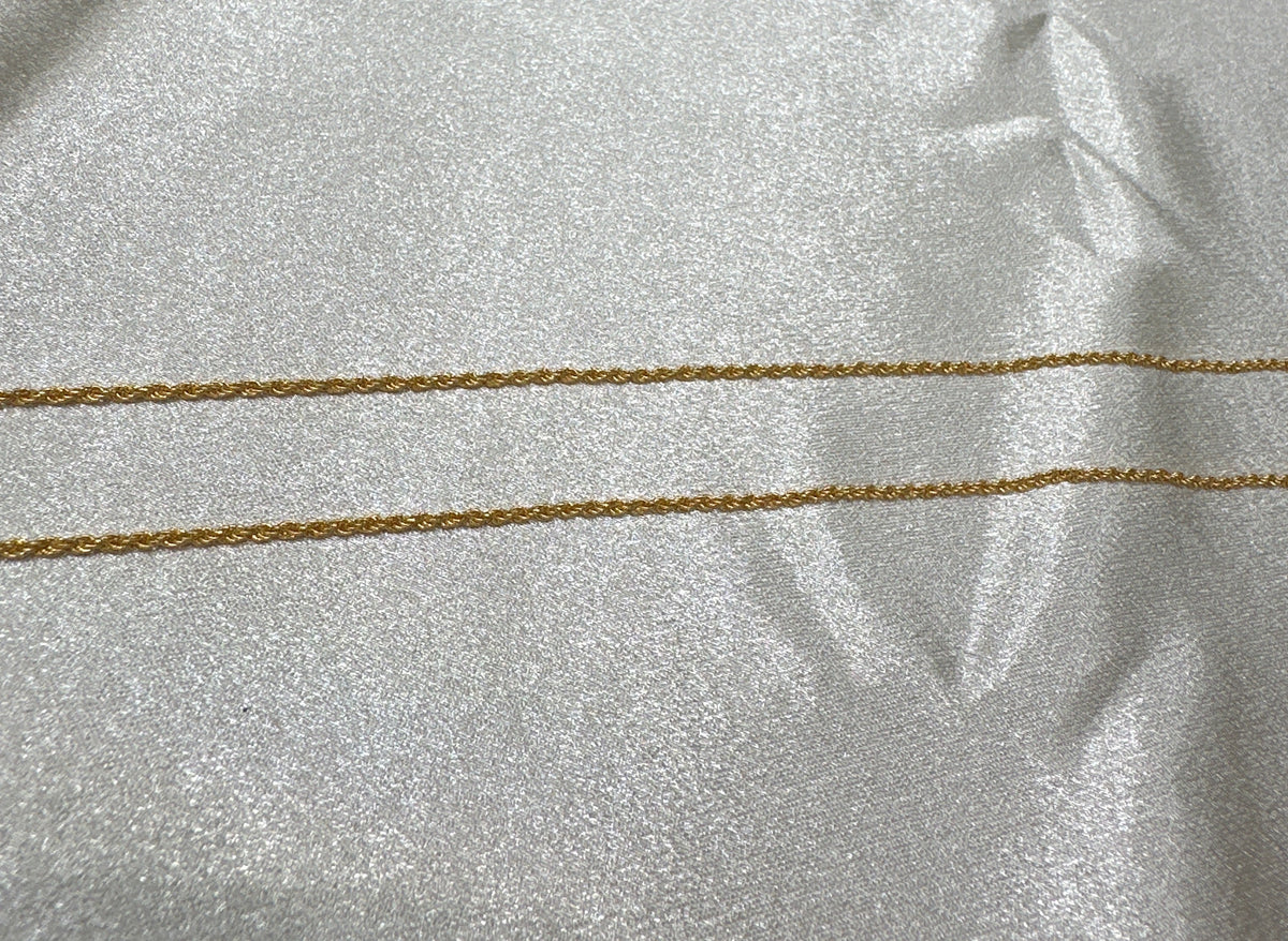 22K Simple Rope Gold Chain