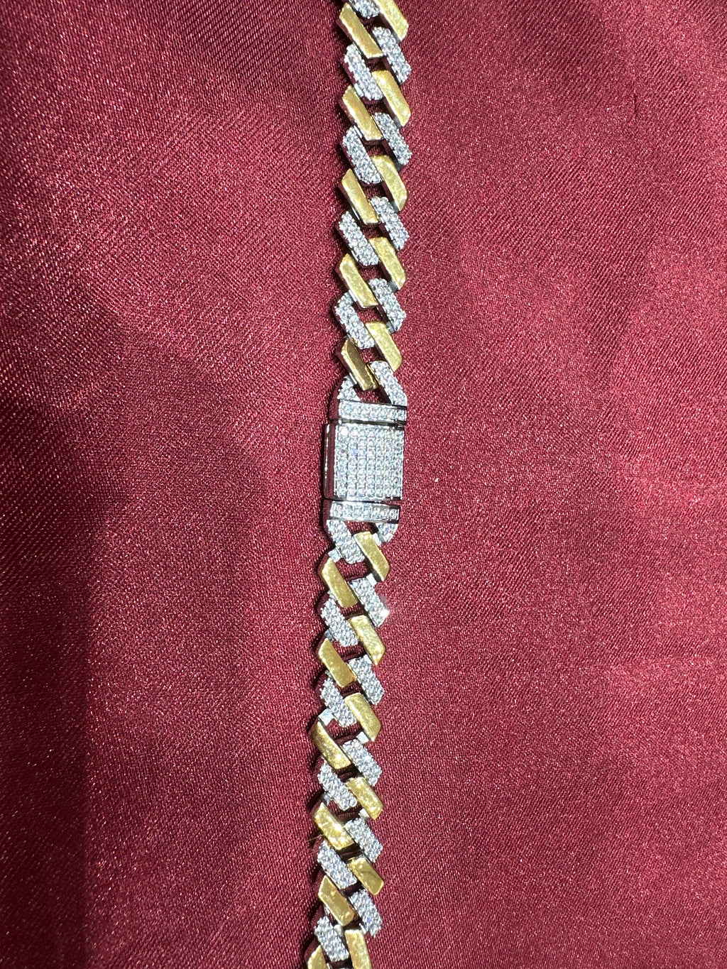 Men’s silver 925 chain with 2 toned plating (11mm)