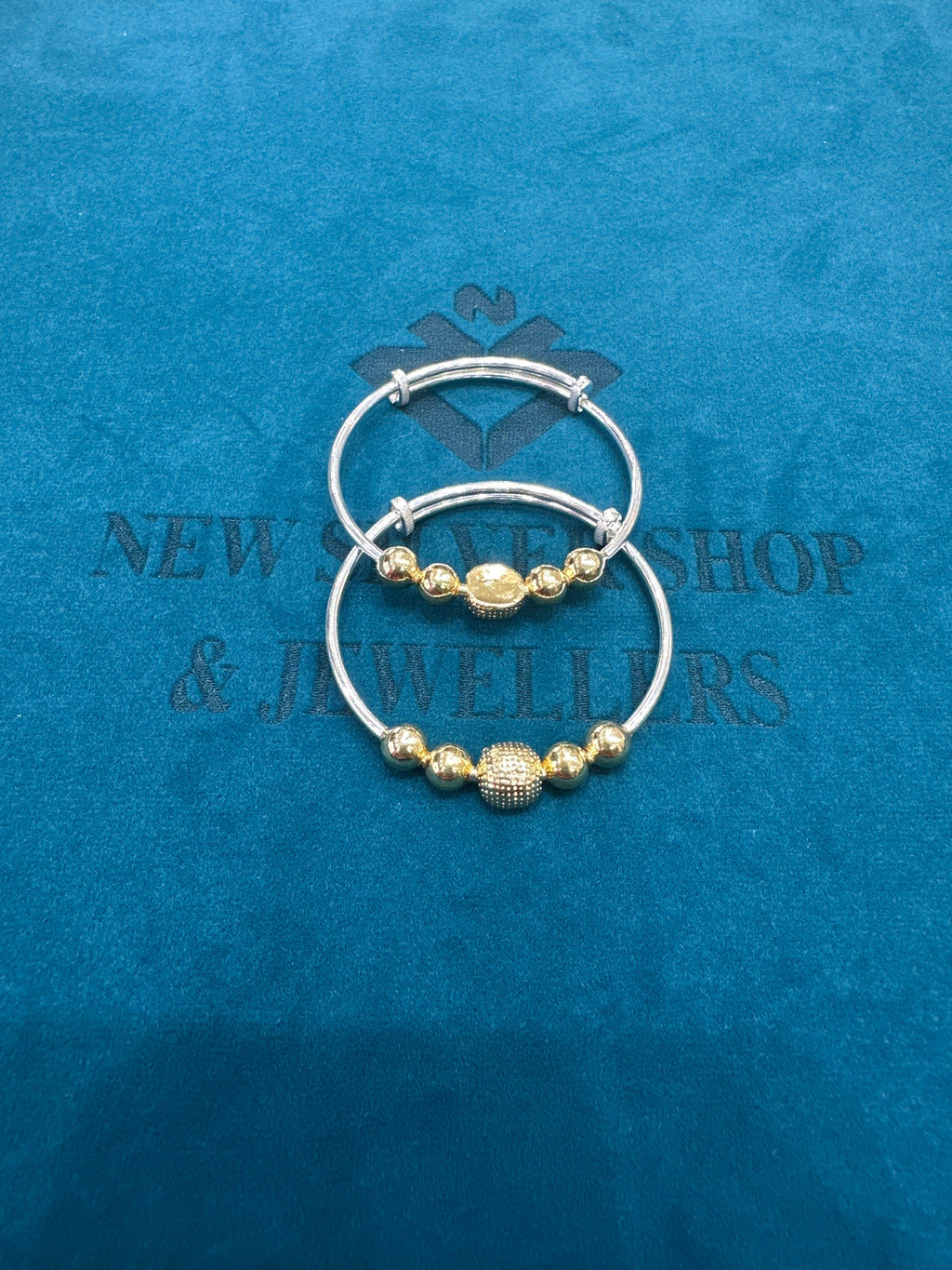 Fancy Silver baby bangles