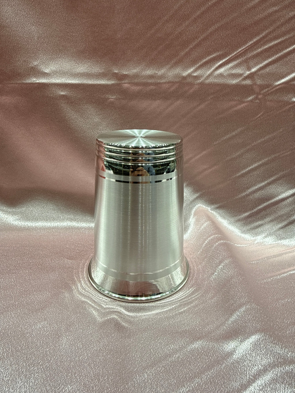 Medium weight plain silver glass