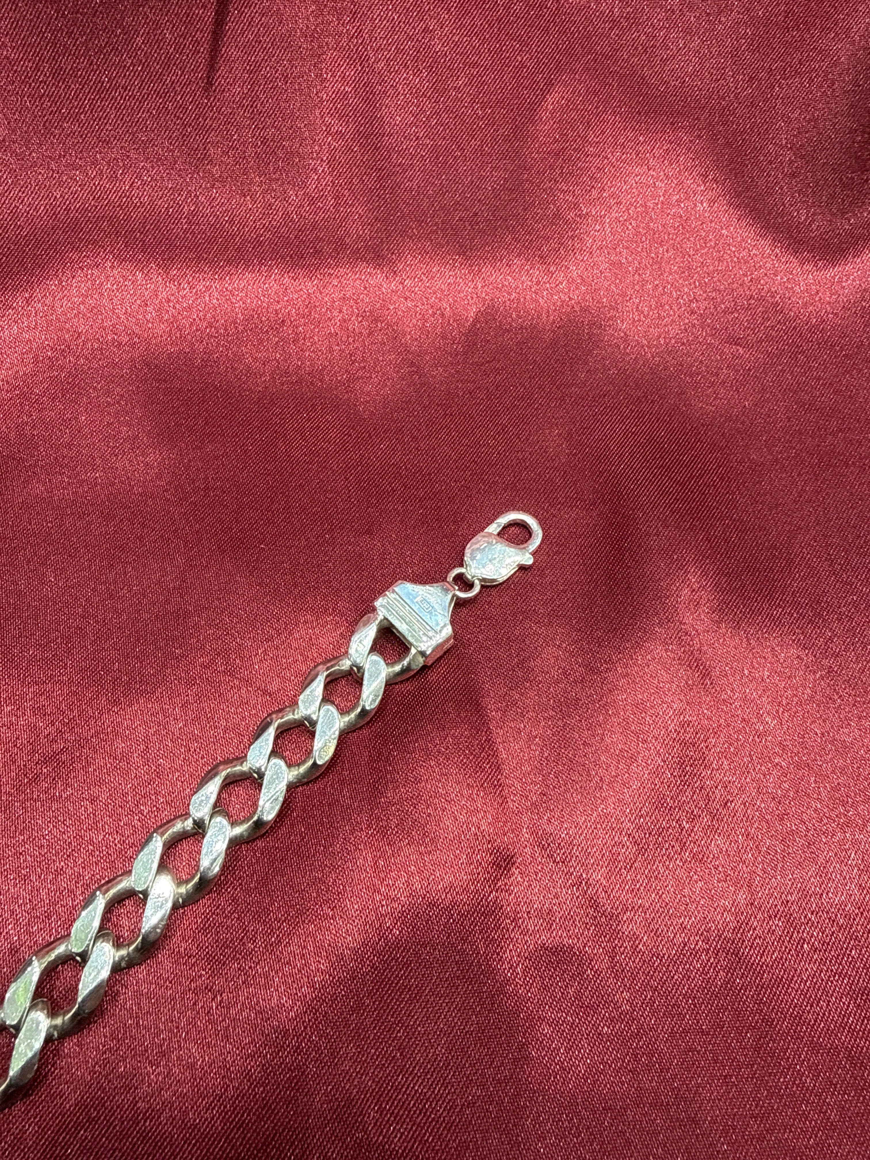 Men’s Cuban Link Silver 925 Bracelet (12mm)