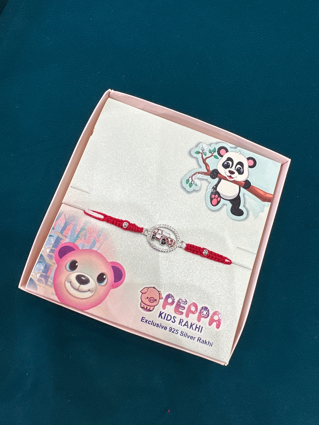 Kids Silver Fancy Rakhi