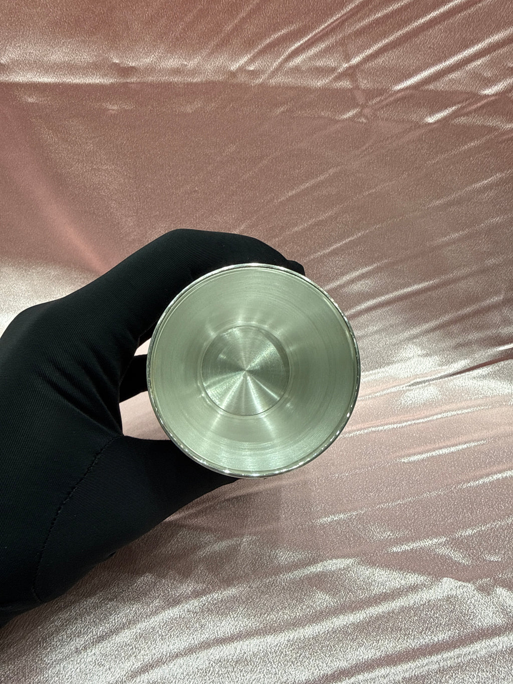 Medium weight plain silver glass