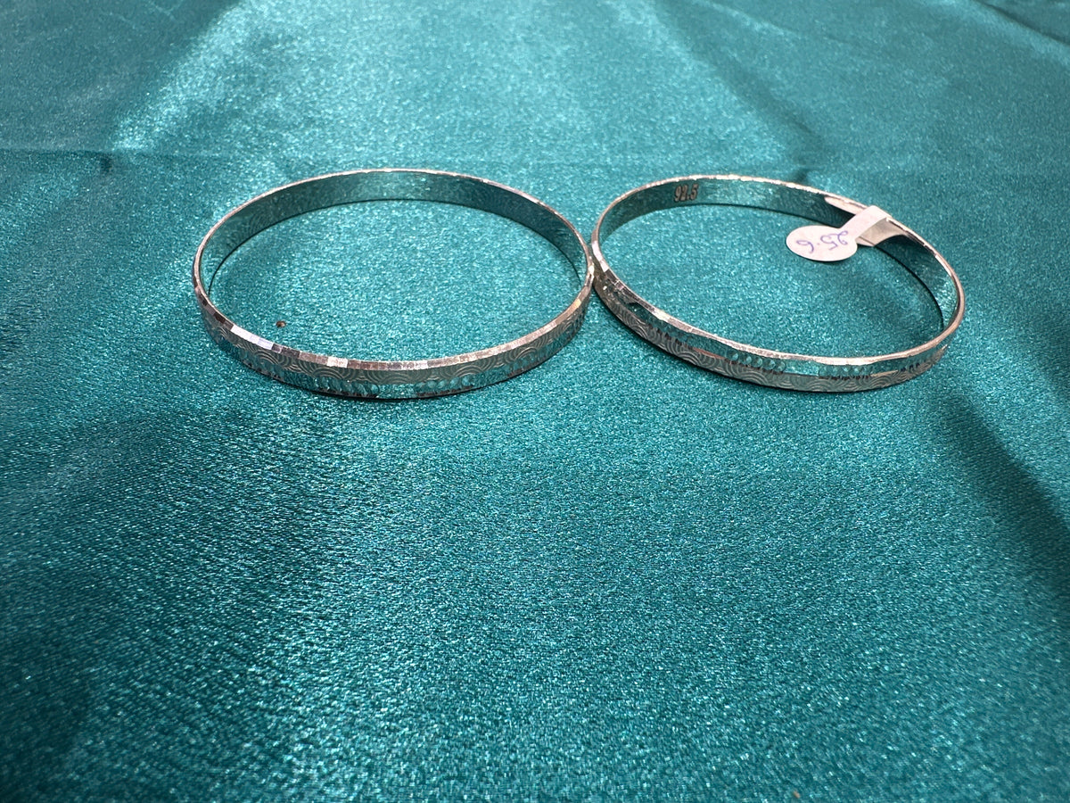 Designer Silver Bangles