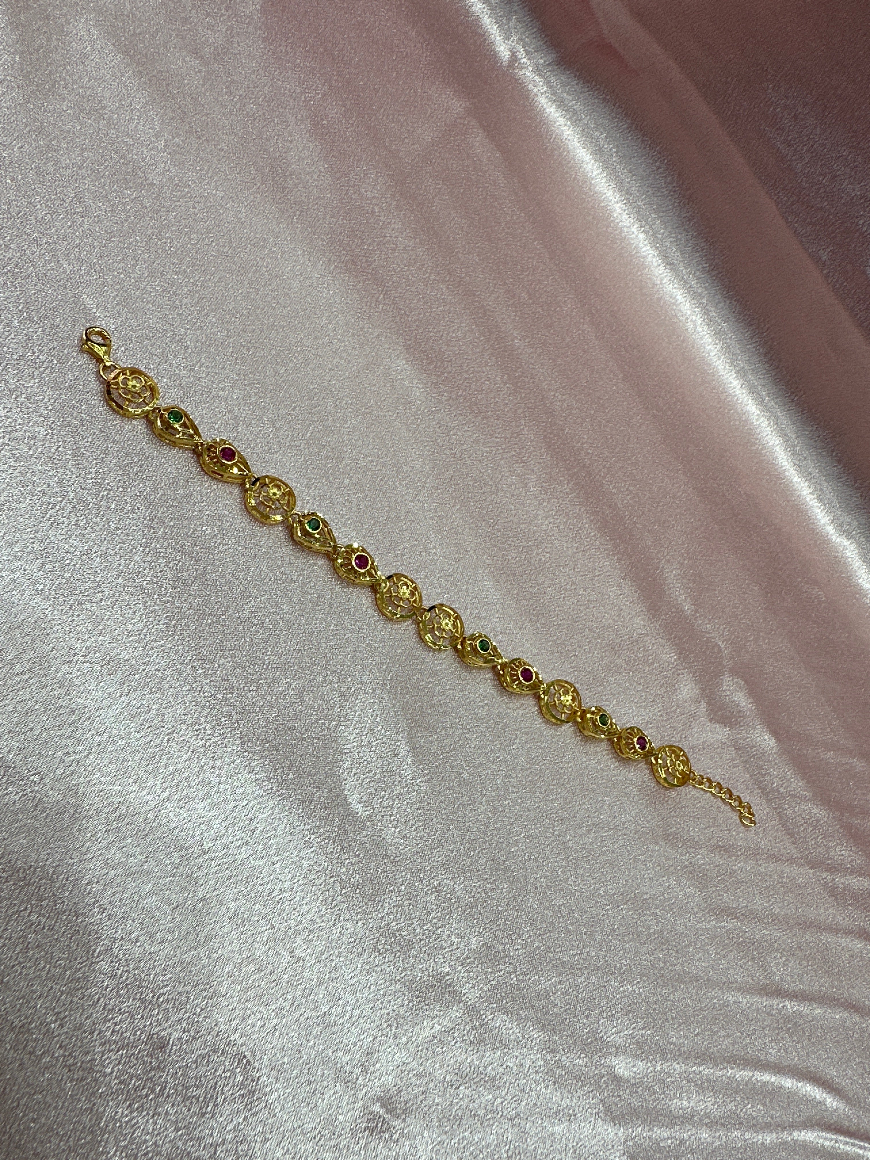 Women’s Fancy Silver Gold plated 925 Bracelet