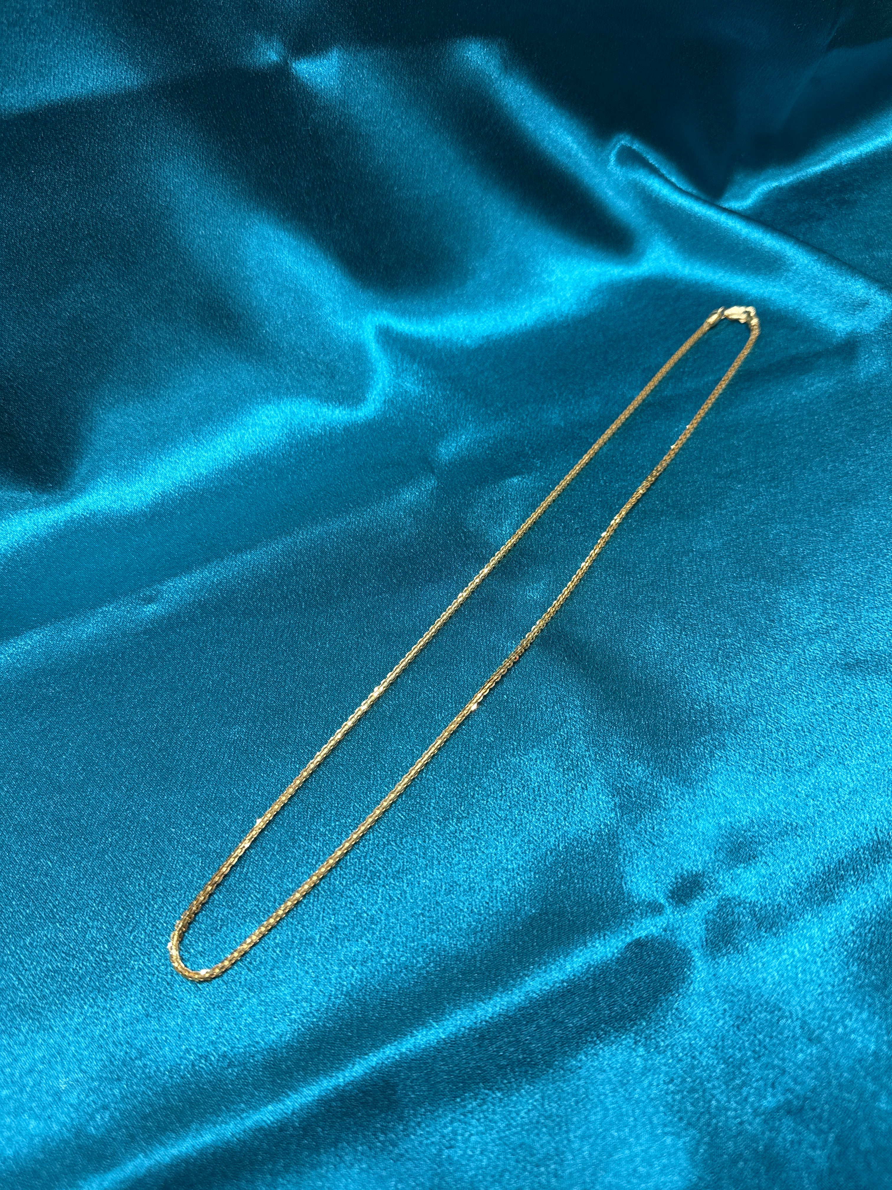 22K Gold Chain (Paperclip Design)