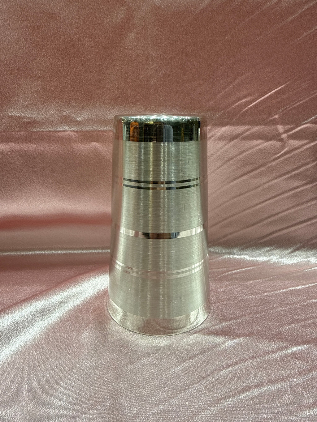 Heavy weight plain silver glass