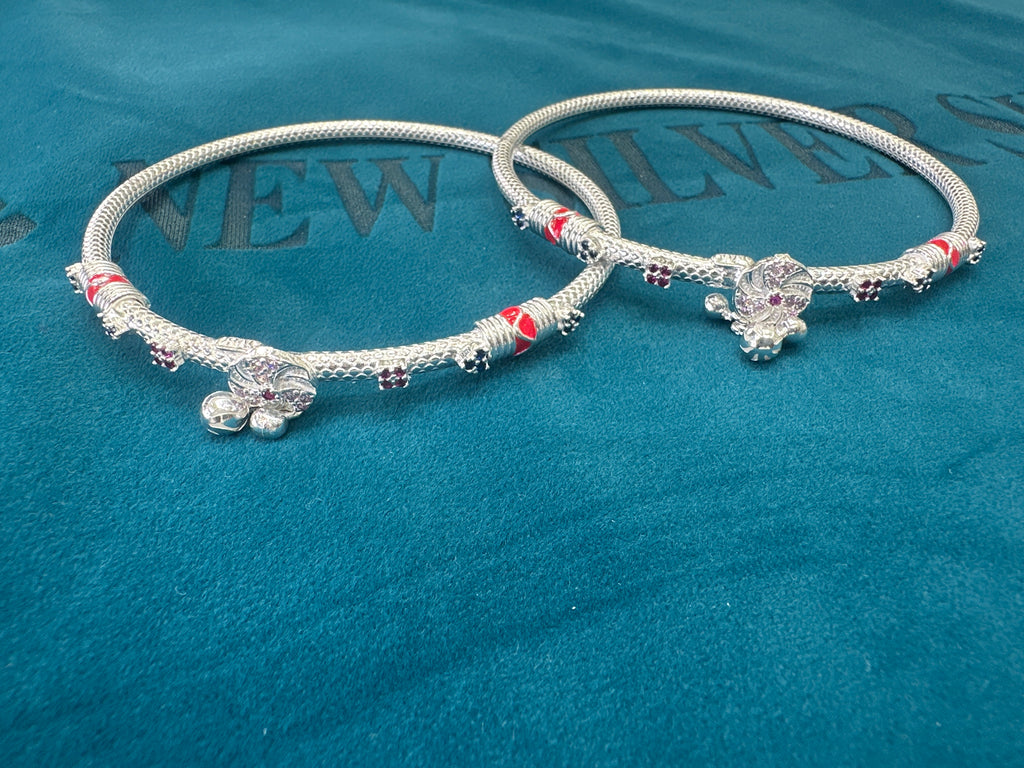 Women’s Fancy/Traditional Silver kada Anklet