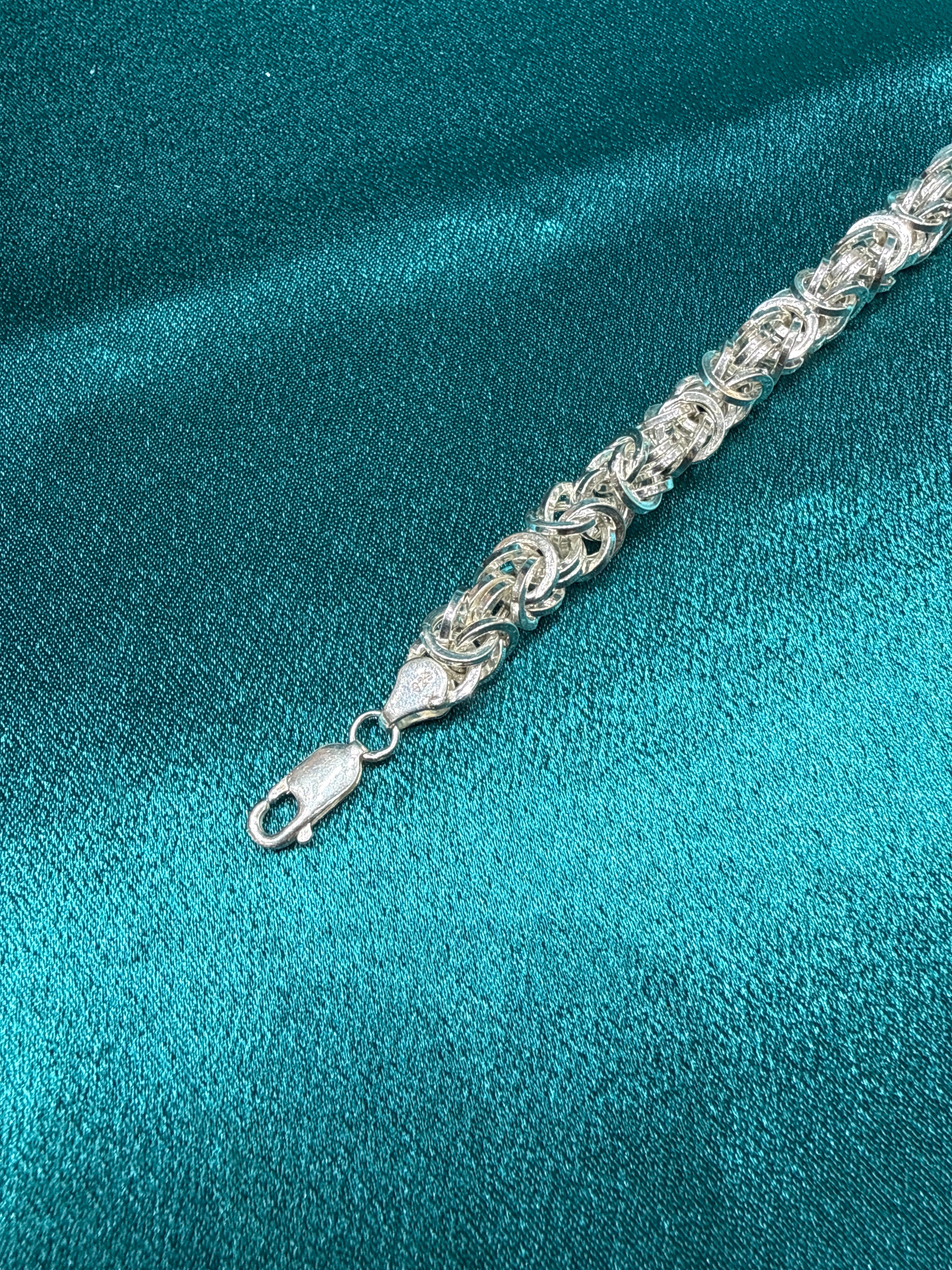 Men’s Designer Silver Bracelet (8mm)