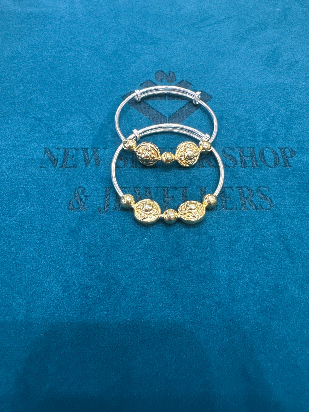 Fancy Silver baby bangles