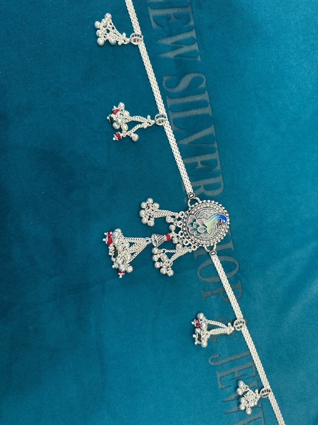 Waist belt in silver