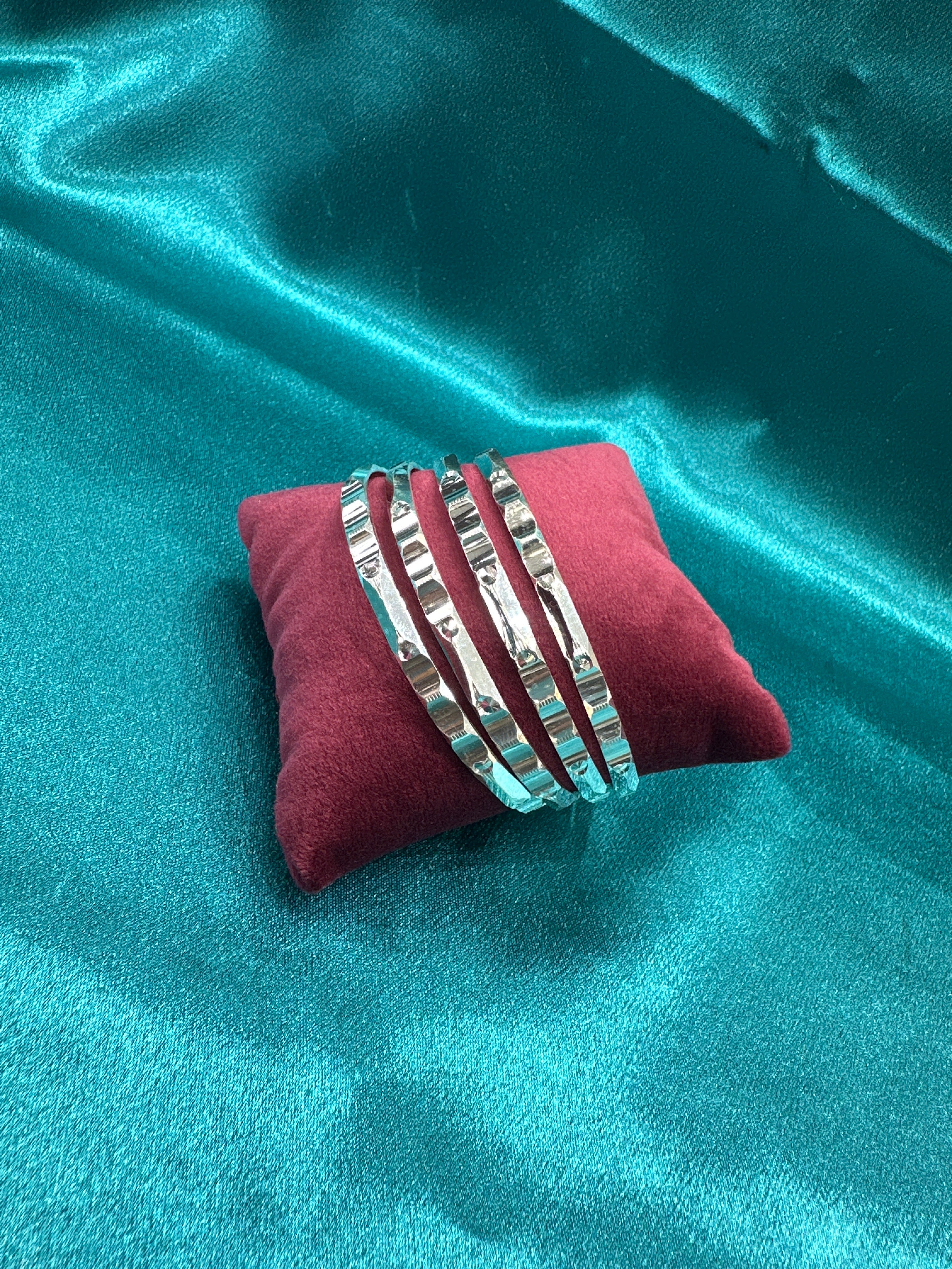 Designer Silver Bangles