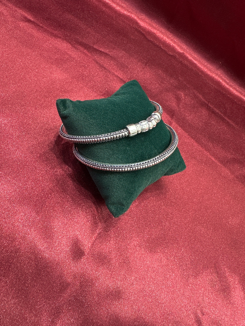 Antique Style Designer Silver Bangles