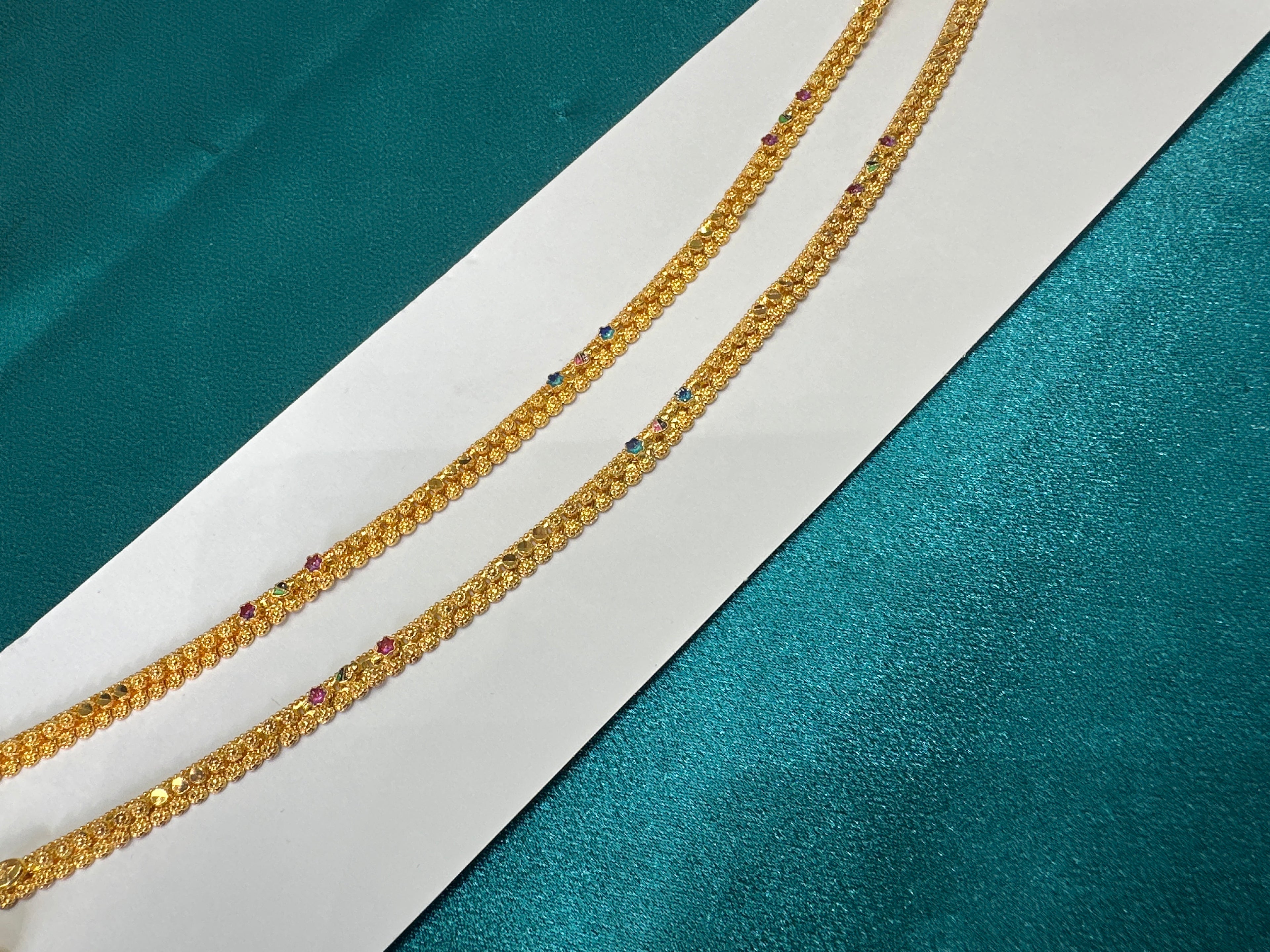Women’s Fancy/Traditional Silver Gold plated Anklet