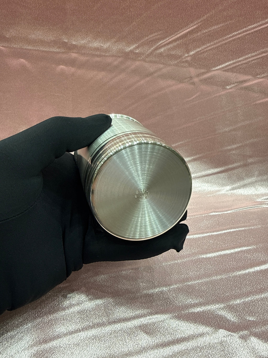 Medium weight plain silver glass