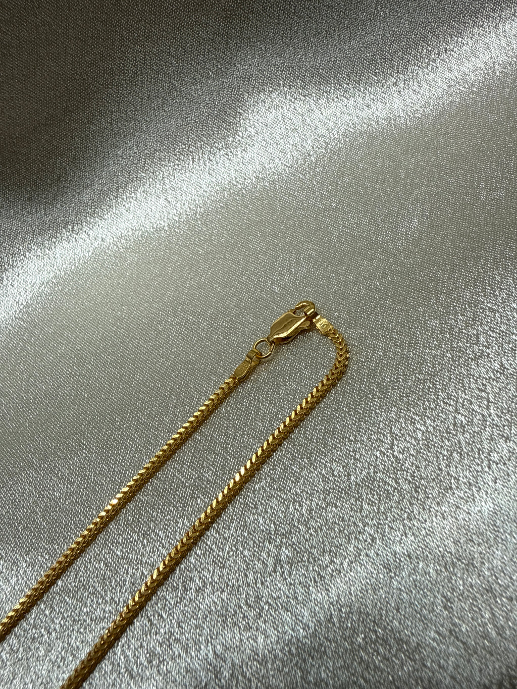 22K Gold Chain (Box Foxtail Design)