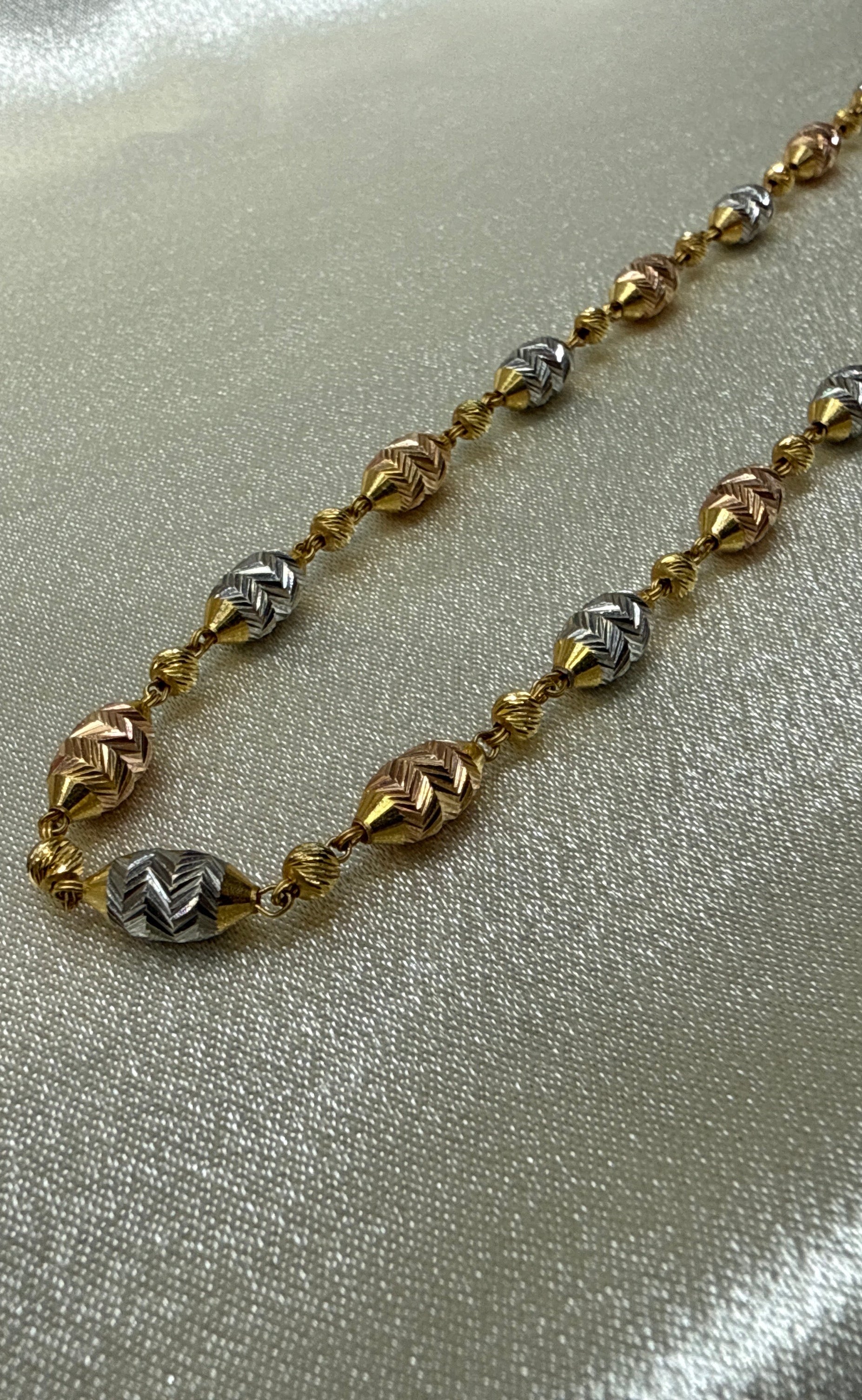22K Gold Chain (Bead Design)