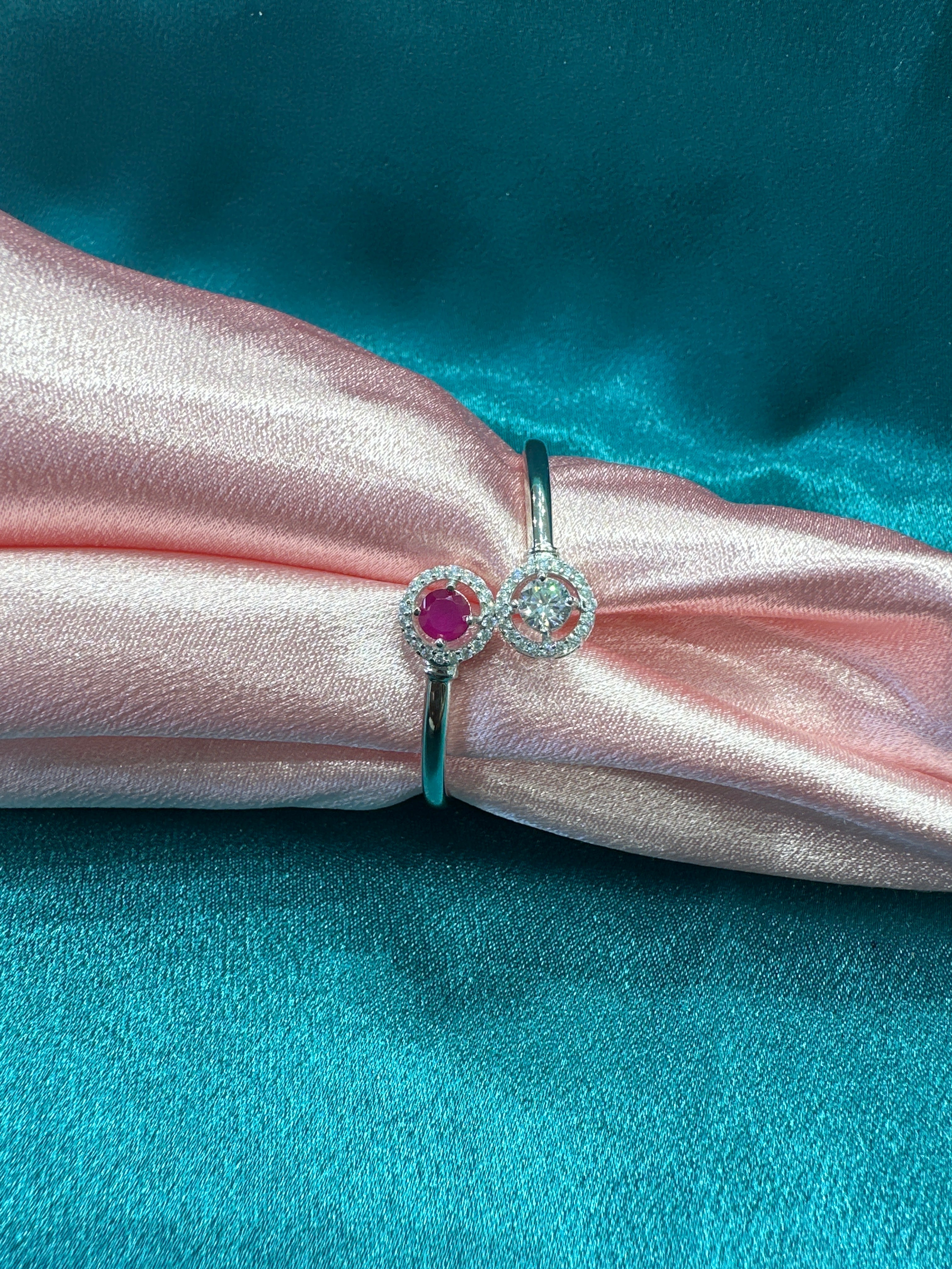 Fancy Silver baby bangles