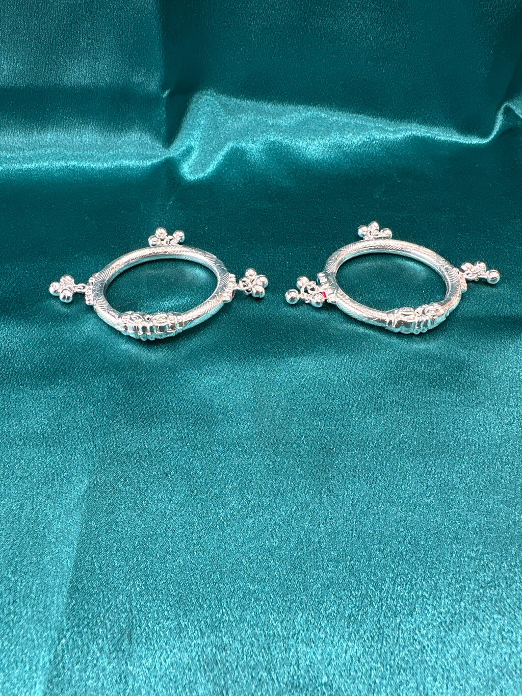 Fancy Silver baby bangles
