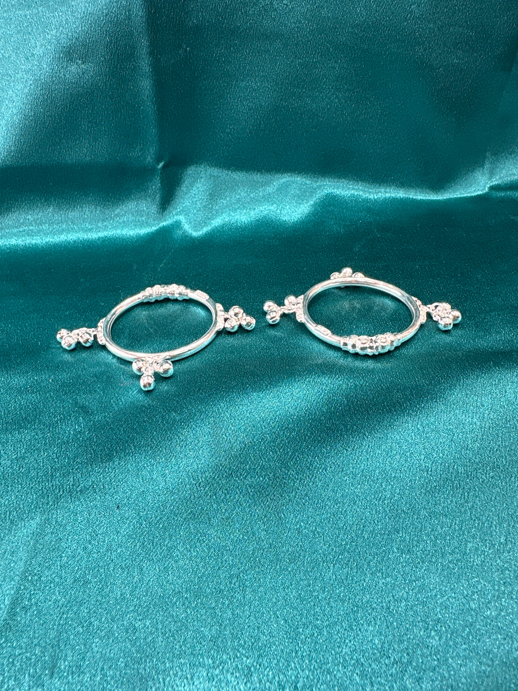 Fancy Silver baby bangles