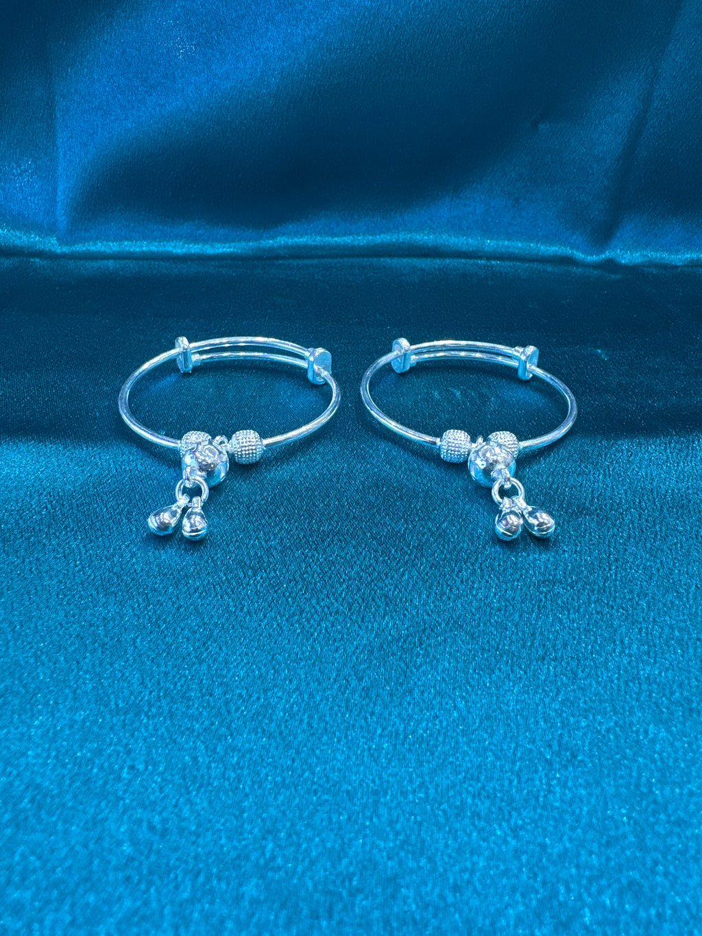 Fancy Silver baby bangles