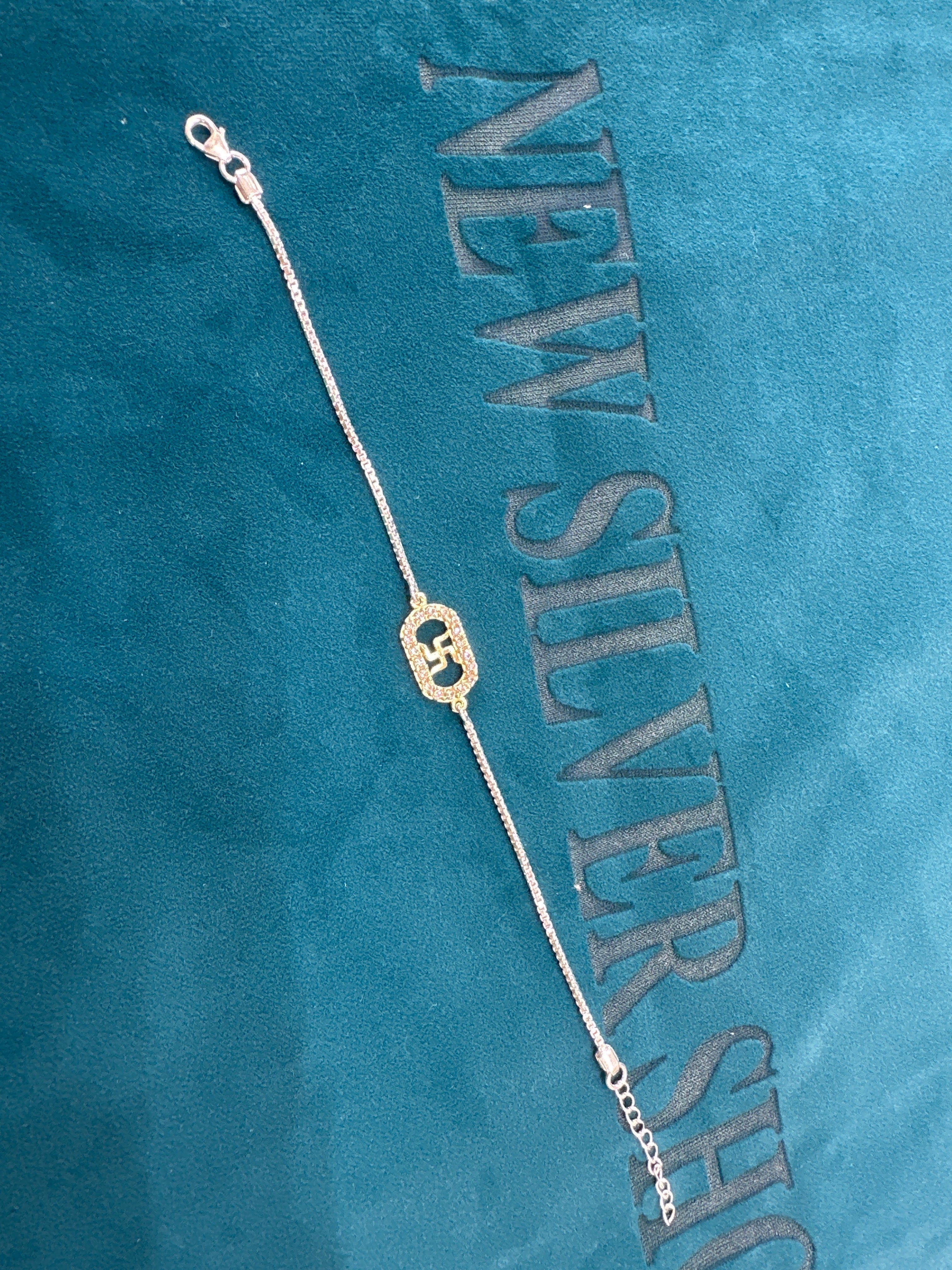 Silver Fancy Rakhi