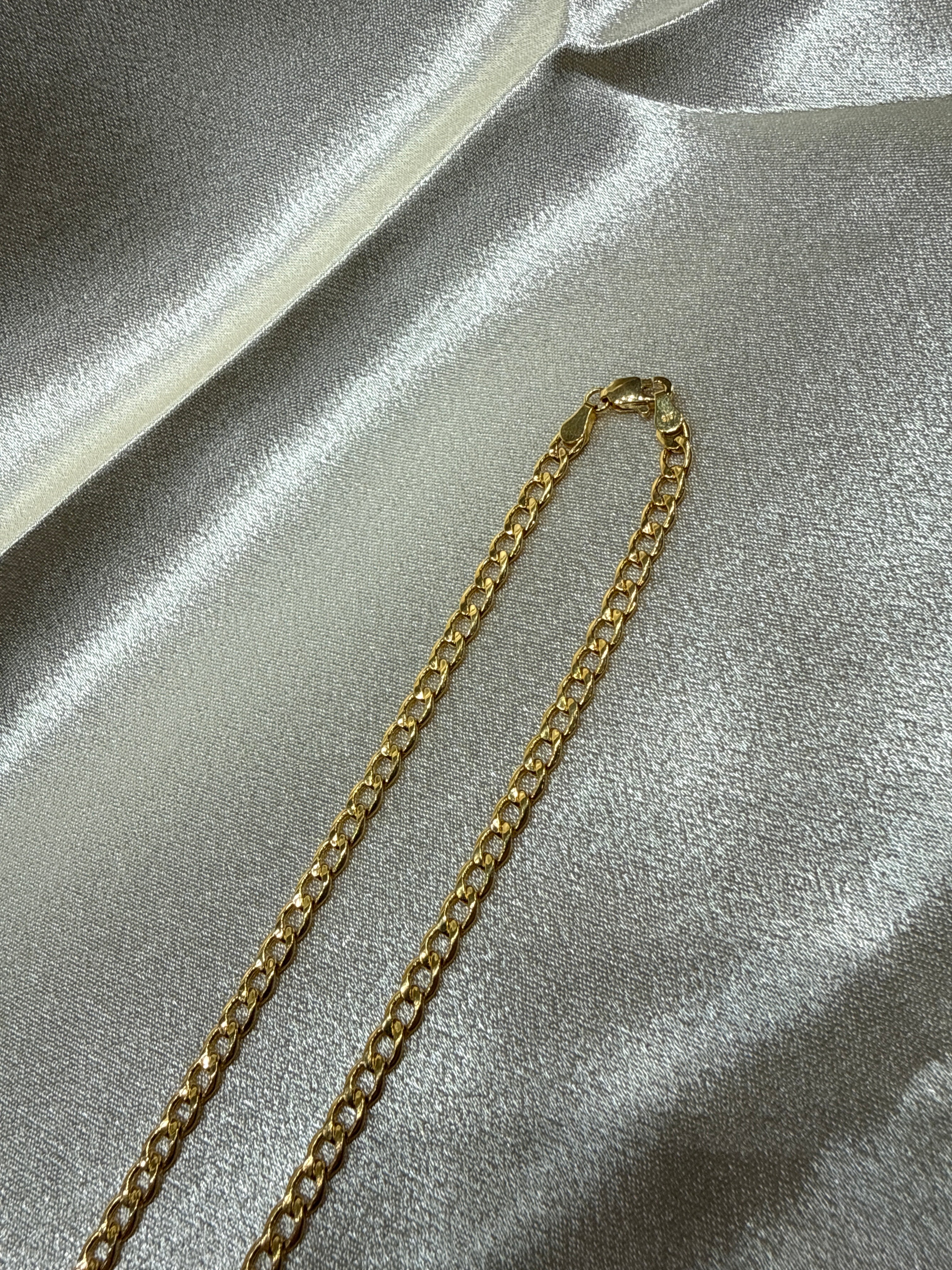 22K Gold Chain (Light Weight Cuban Link)